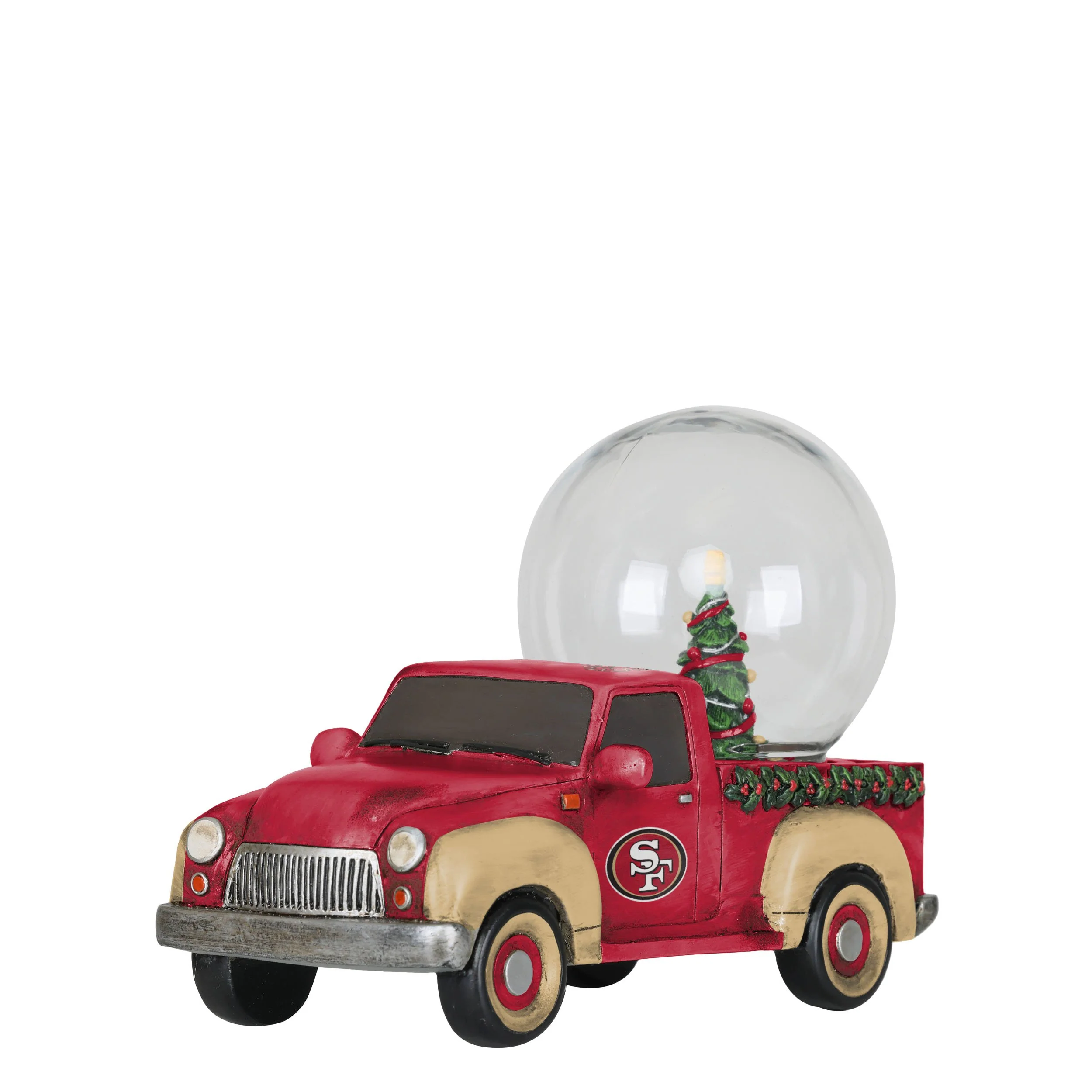 San Francisco 49ers NFL Pickup Truck Snow Globe - Image 2