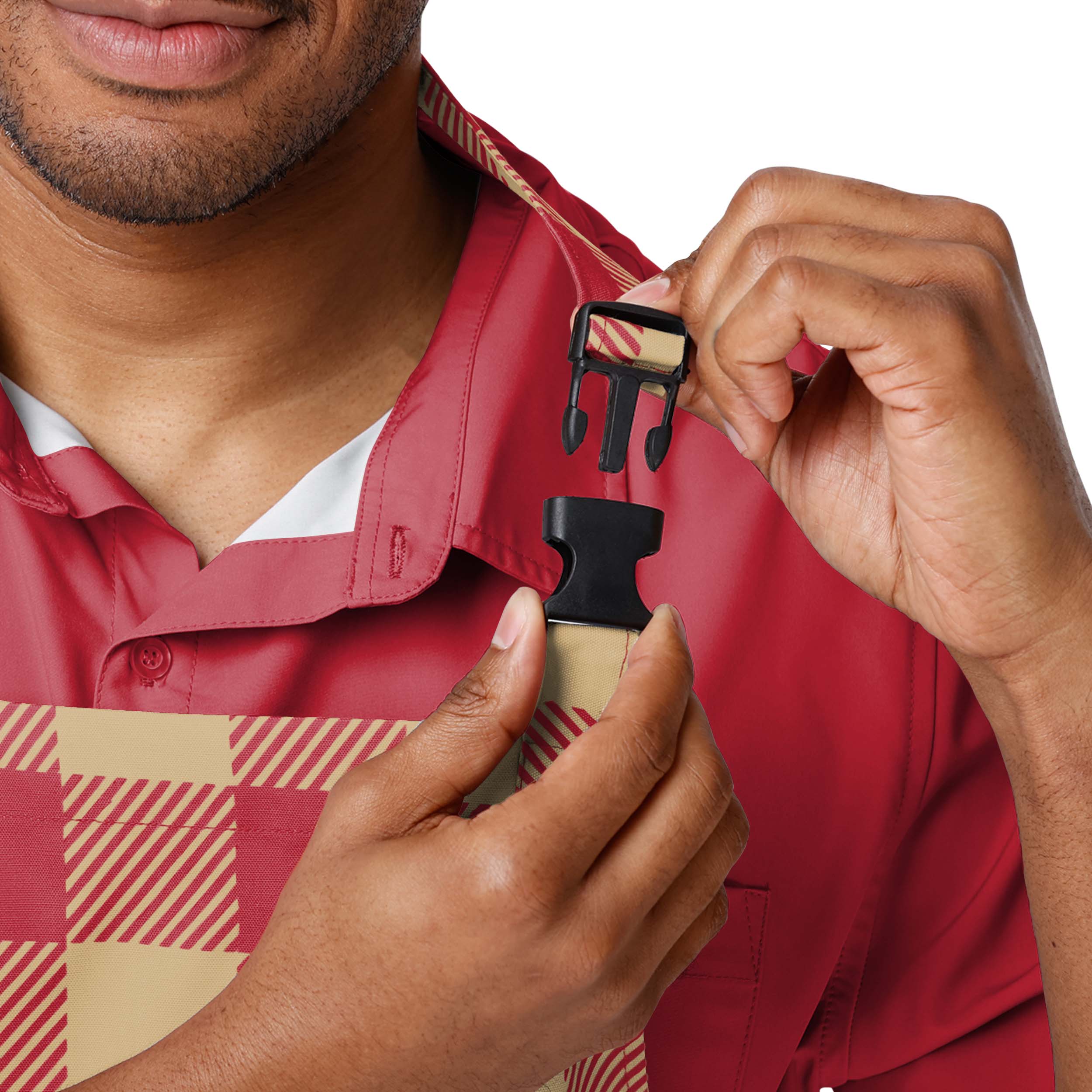 San Francisco 49ers NFL Plaid Chef Set - Image 3