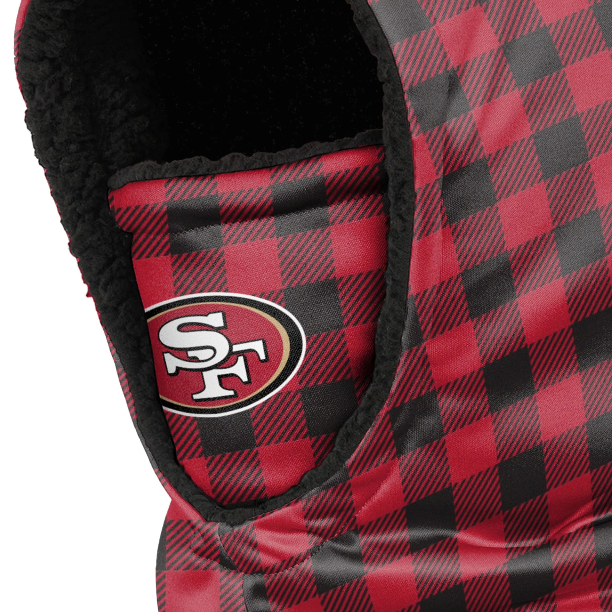 San Francisco 49ers NFL Plaid Hooded Gaiter - Image 3
