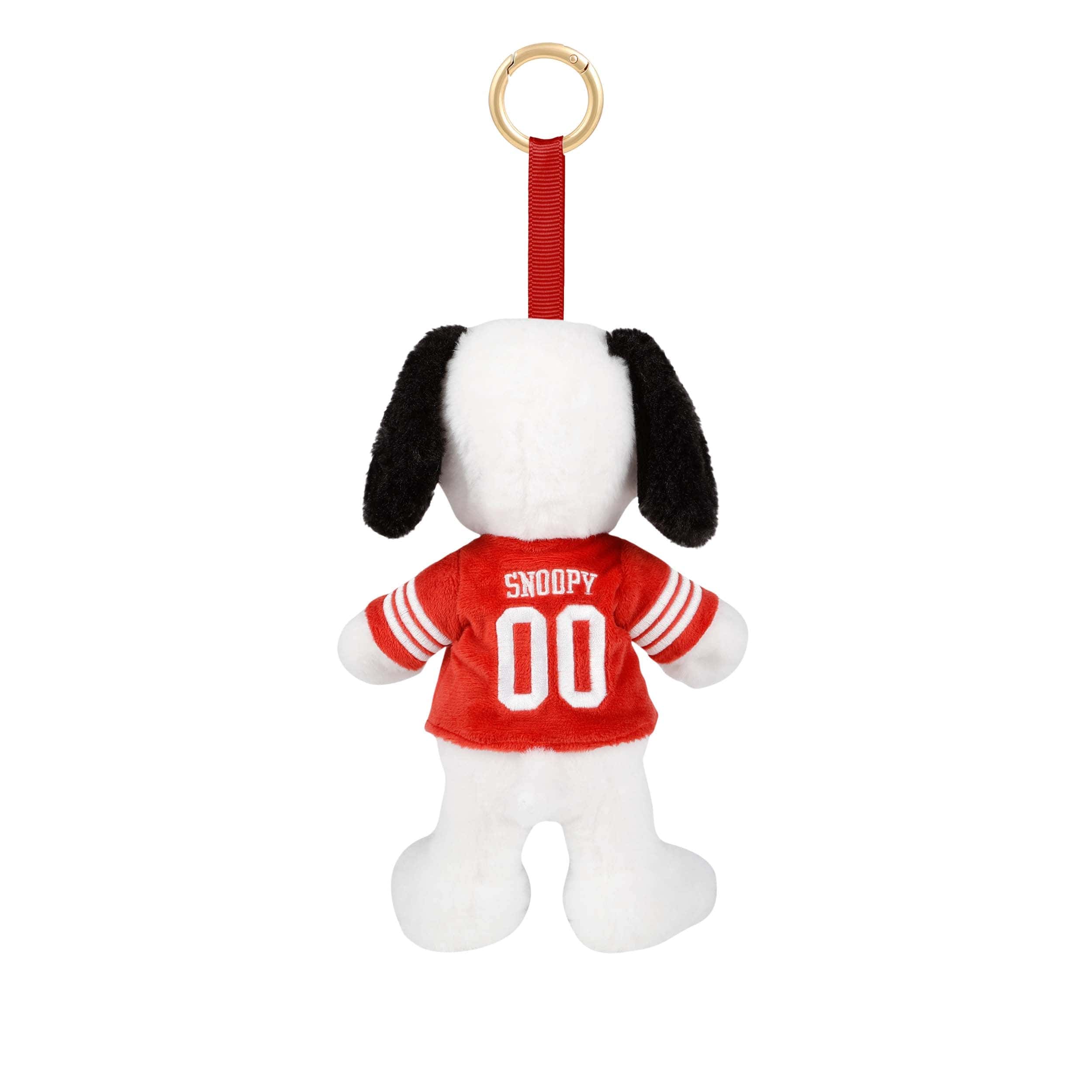 San Francisco 49ers NFL Plush Snoopy Peanuts Bag Charm Keychain - Image 3