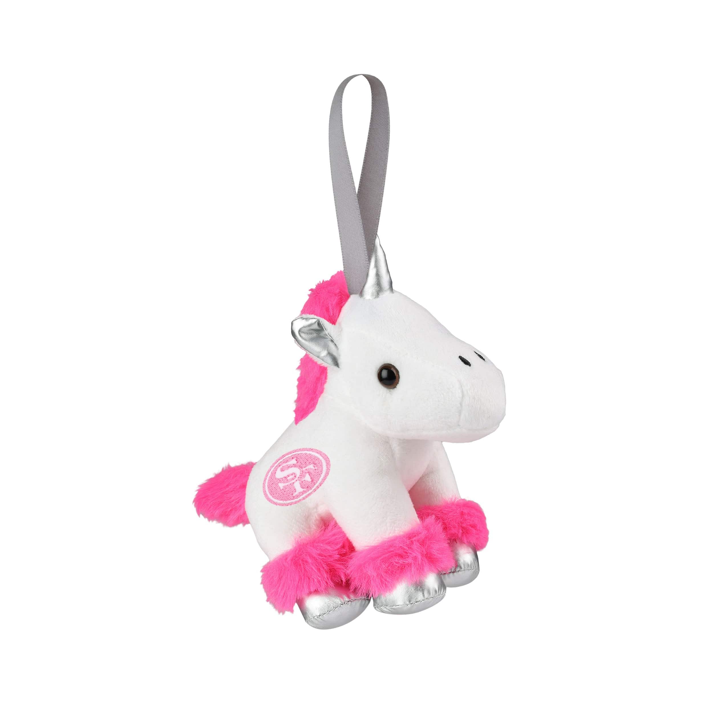 San Francisco 49ers NFL Plush Unicorn Ornament