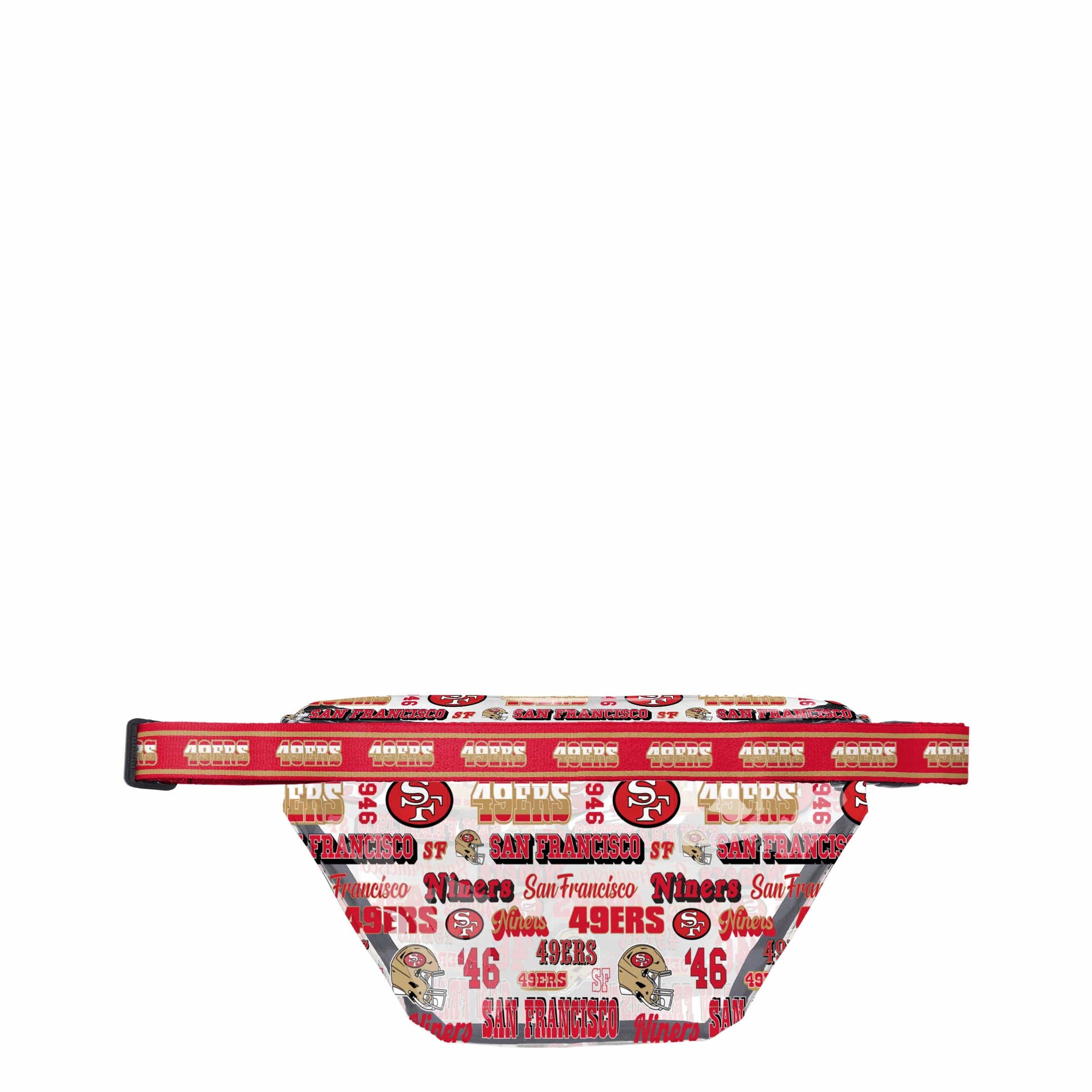 San Francisco 49ers NFL Repeat Retro Print Clear Fanny Pack - Image 3