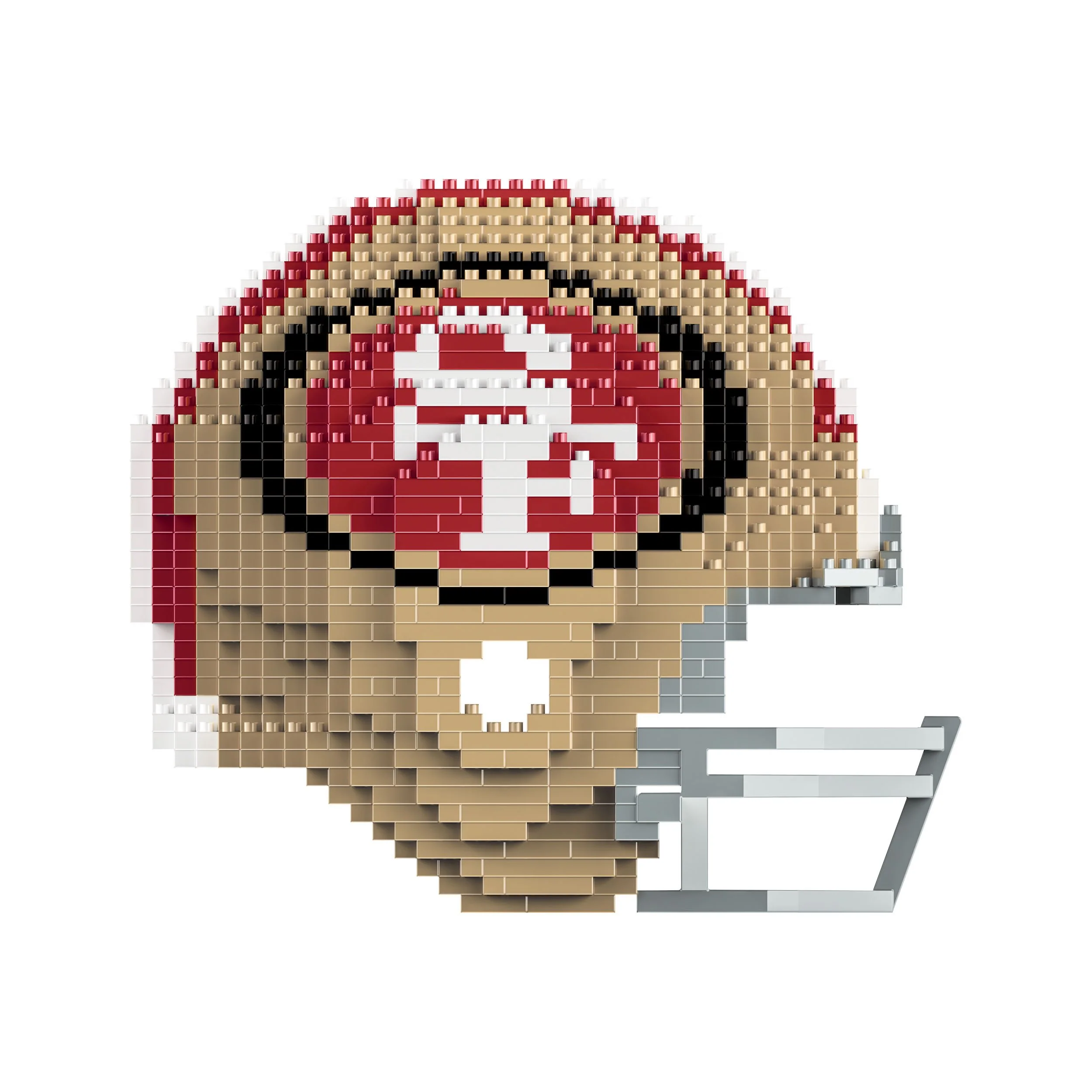 San Francisco 49ers NFL Replica BRXLZ Mini Helmet - Image 2