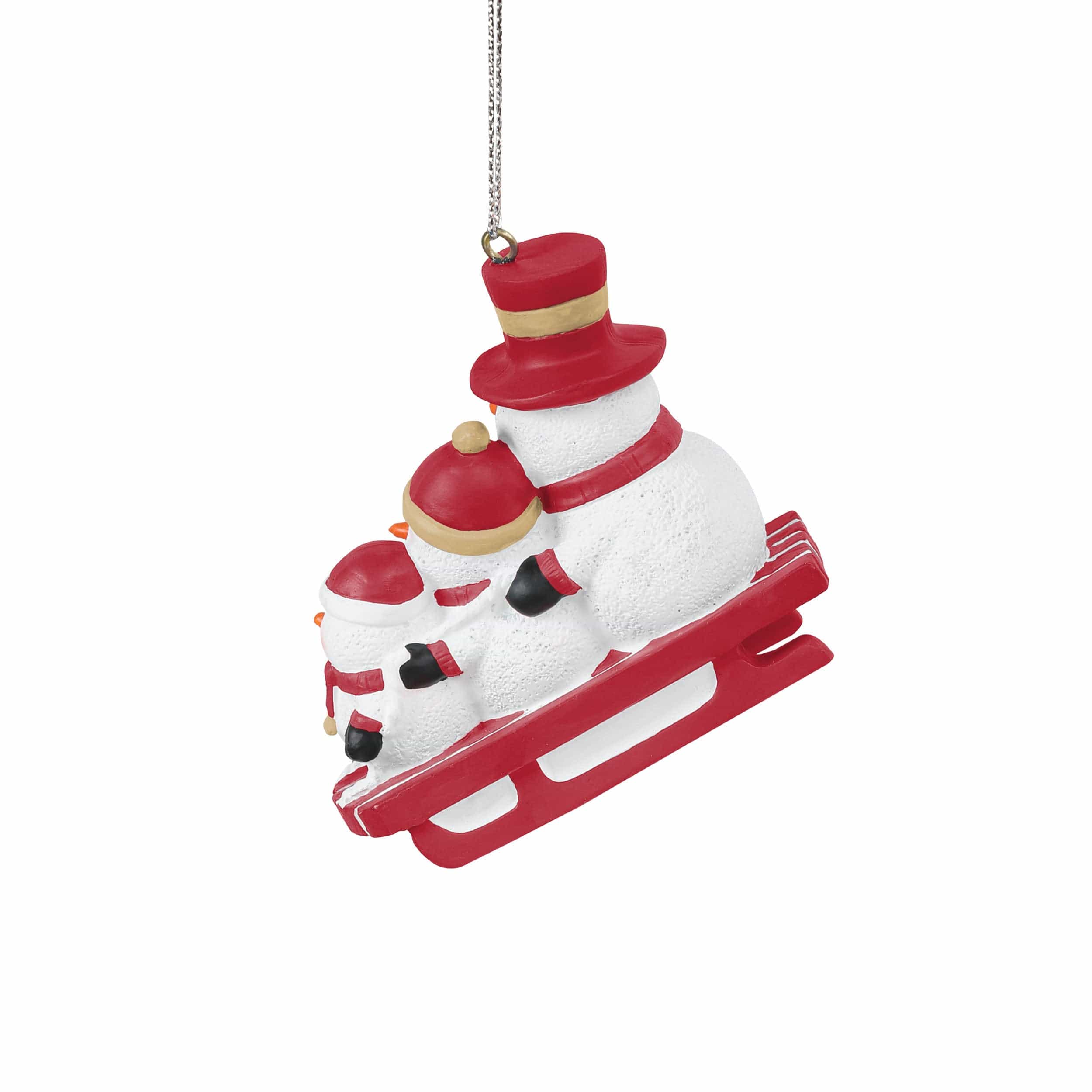 San Francisco 49ers NFL Sledding Snowmen Ornament - Image 3