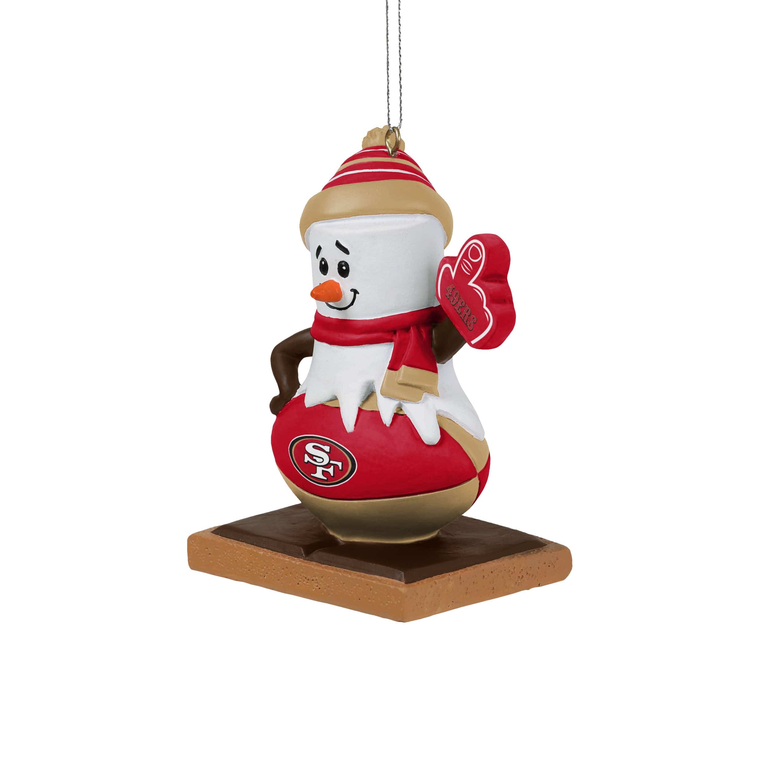 San Francisco 49ers NFL Smore On Ball Ornament - Image 2