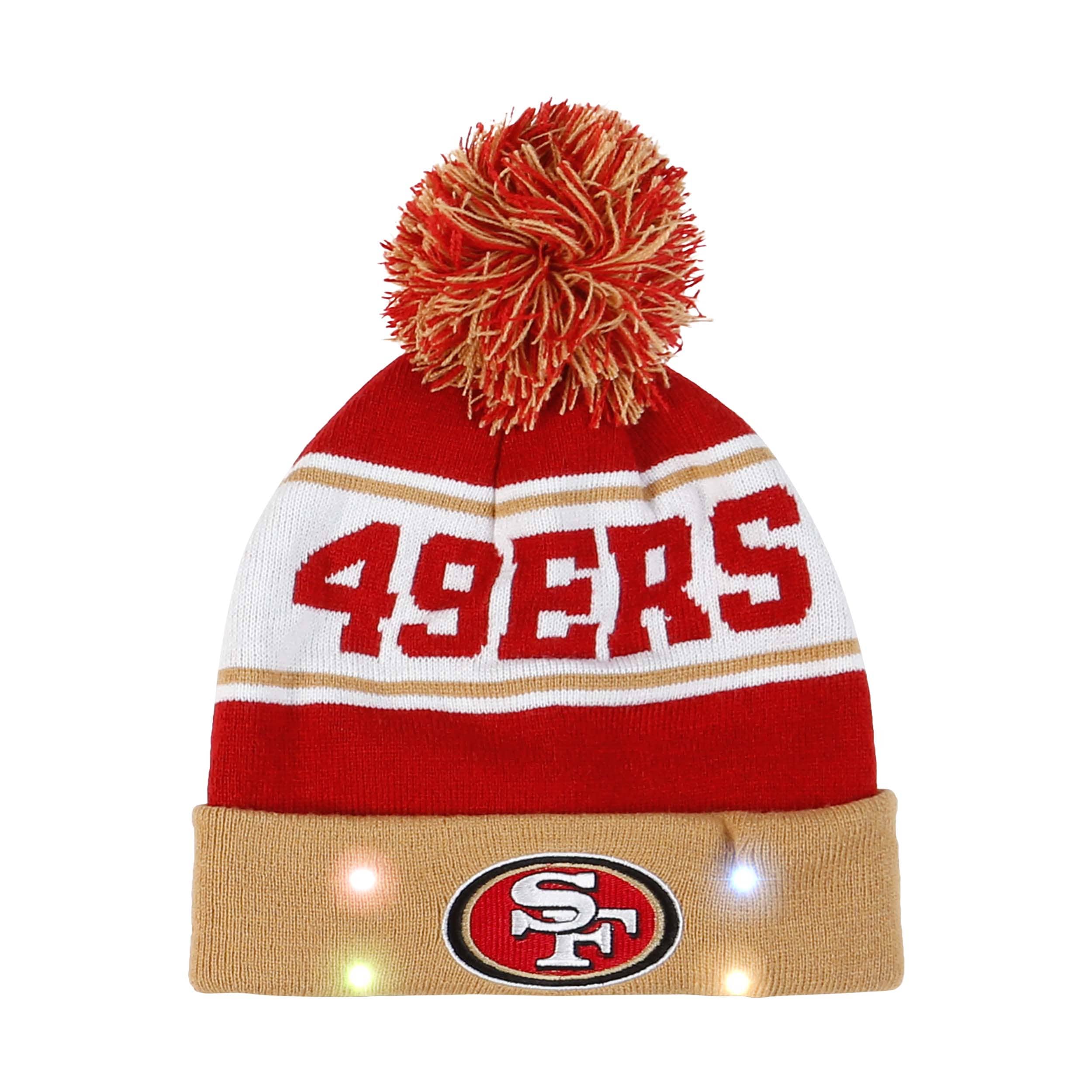 San Francisco 49ers NFL Snow Stealer Light Up Beanie - Image 2