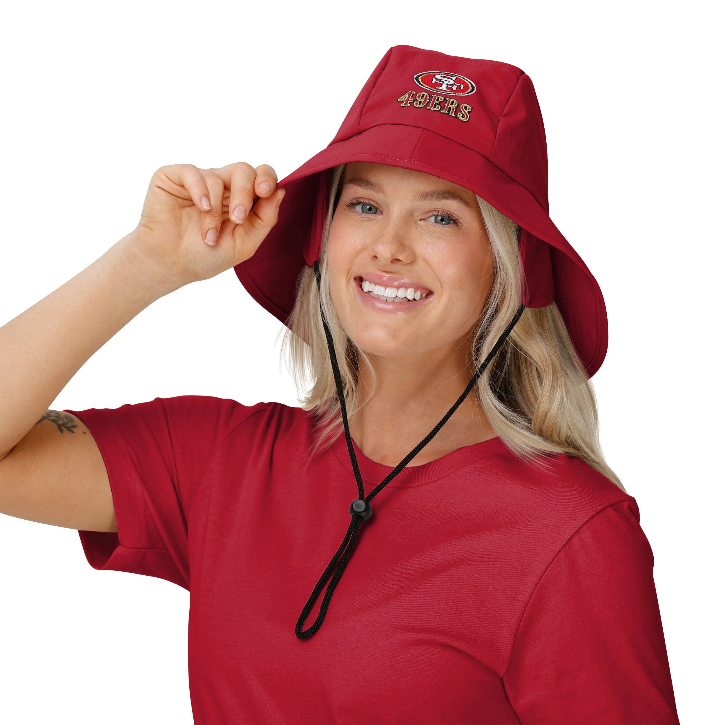 San Francisco 49ers NFL Solid Fisherman Hat - Image 2