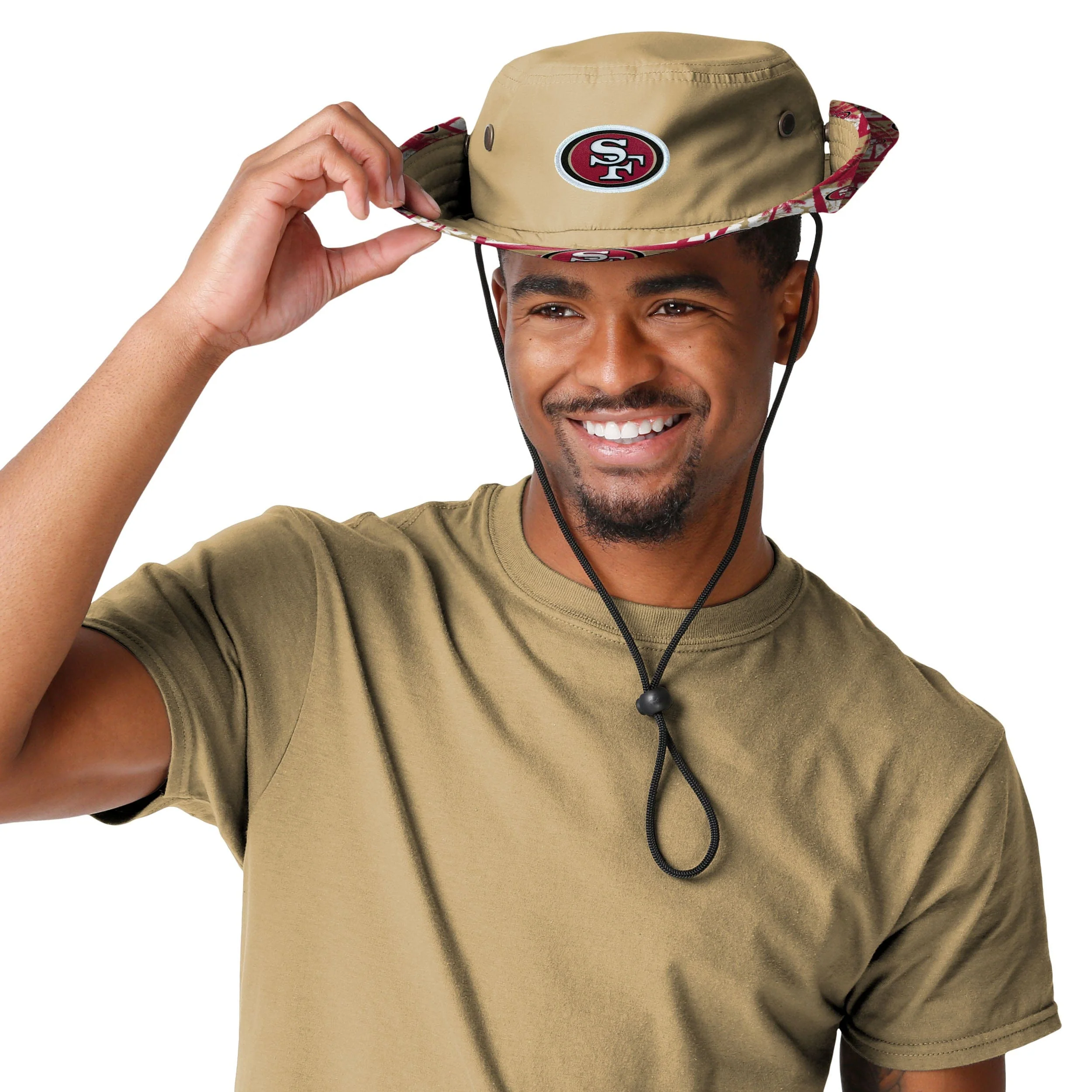 San Francisco 49ers NFL Solid Hybrid Boonie Hat - Image 3