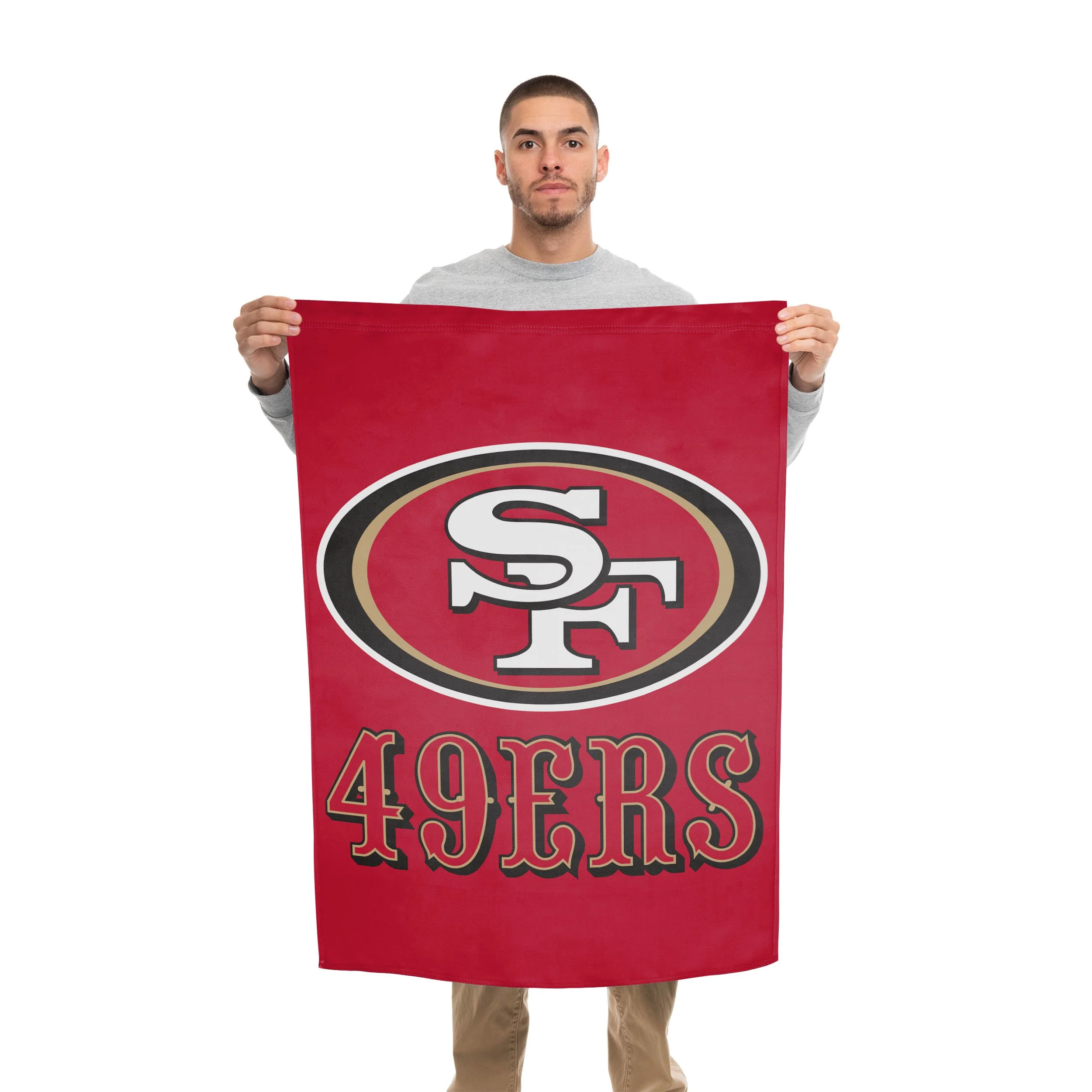 San Francisco 49ers NFL Solid Vertical Flag - Image 2