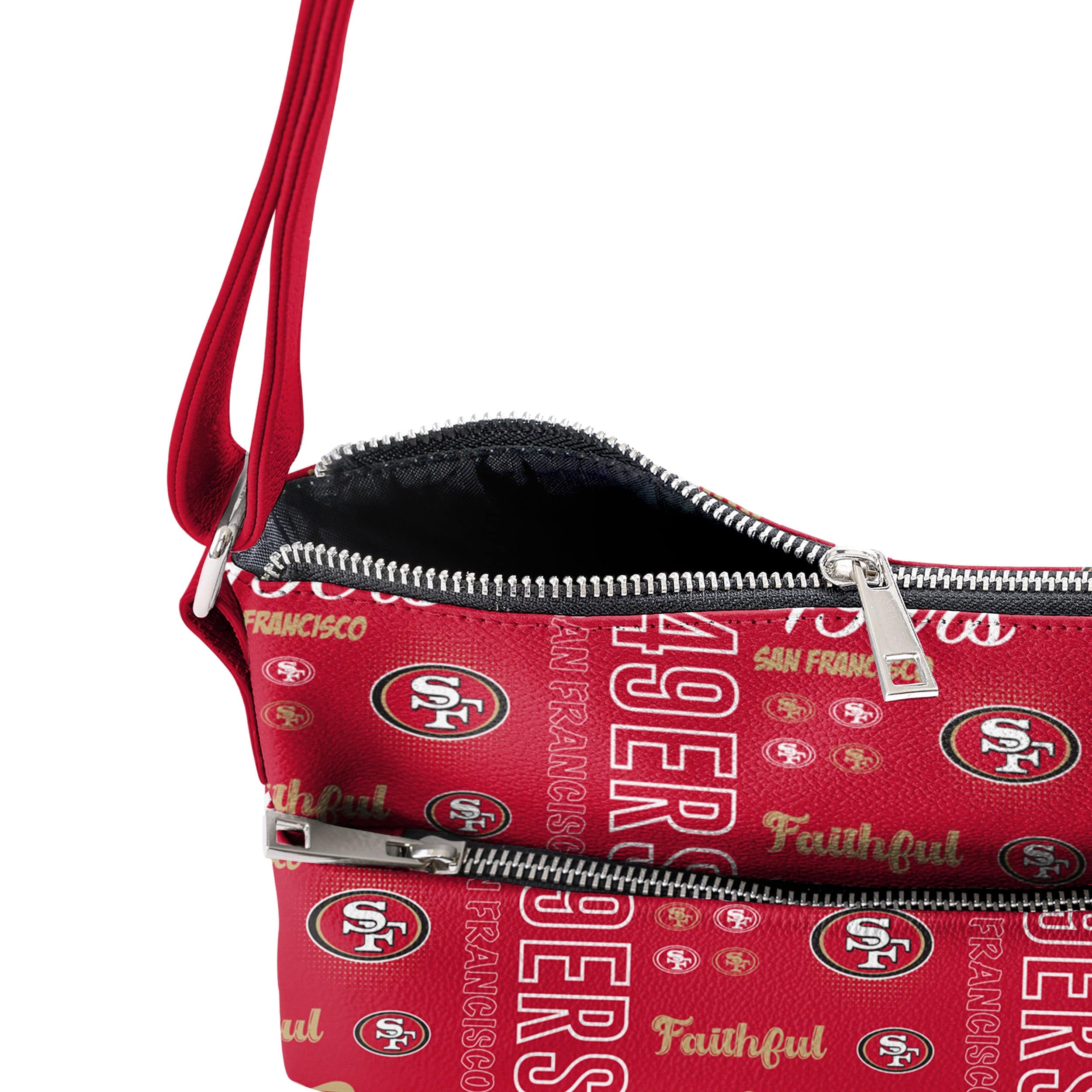 San Francisco 49ers NFL Spirited Style Printed Collection Foldover Tote Bag - Image 4
