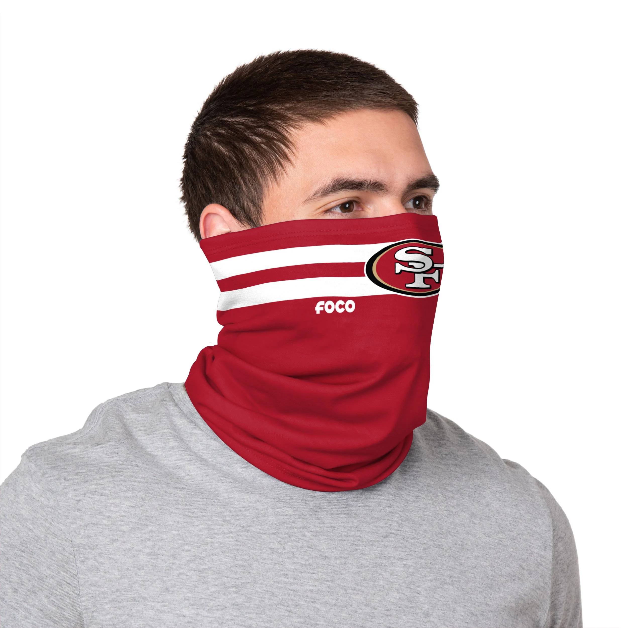 San Francisco 49ers NFL Stitched 2 Pack Gaiter Scarf - Image 3
