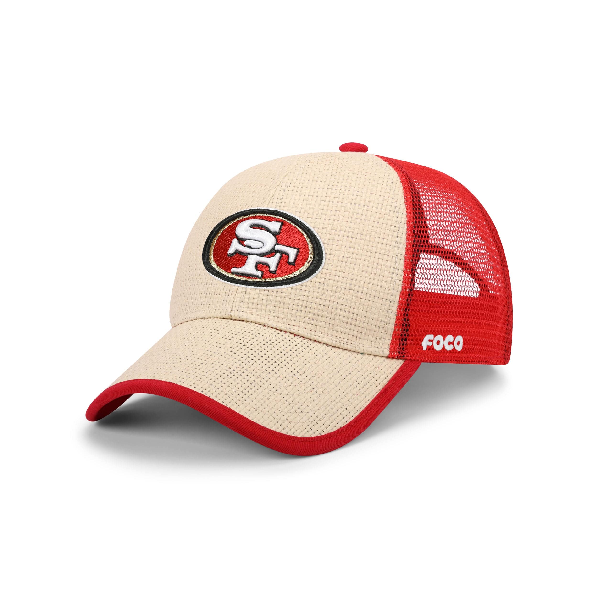 San Francisco 49ers NFL Straw Casual Trucker Cap
