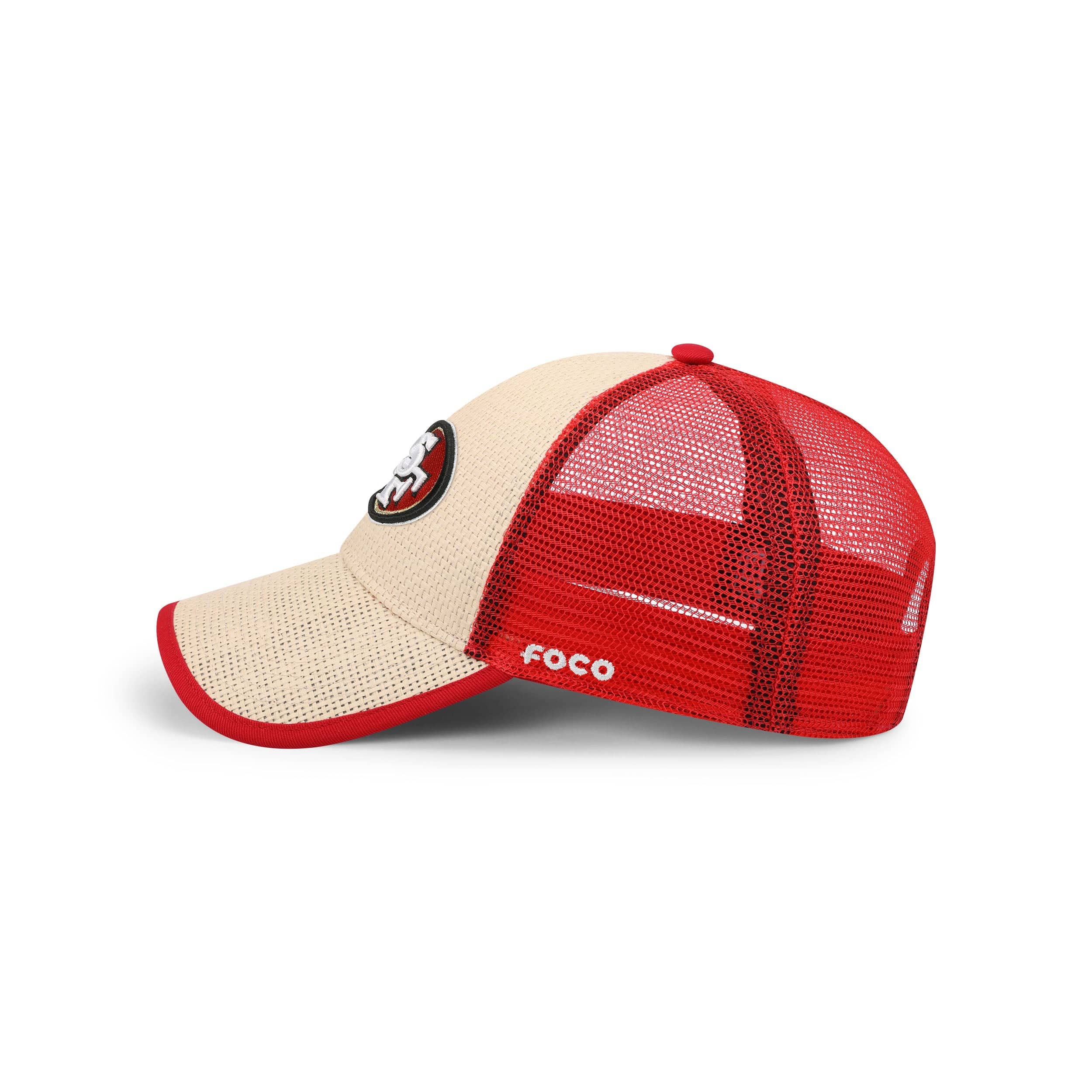 San Francisco 49ers NFL Straw Casual Trucker Cap - Image 2