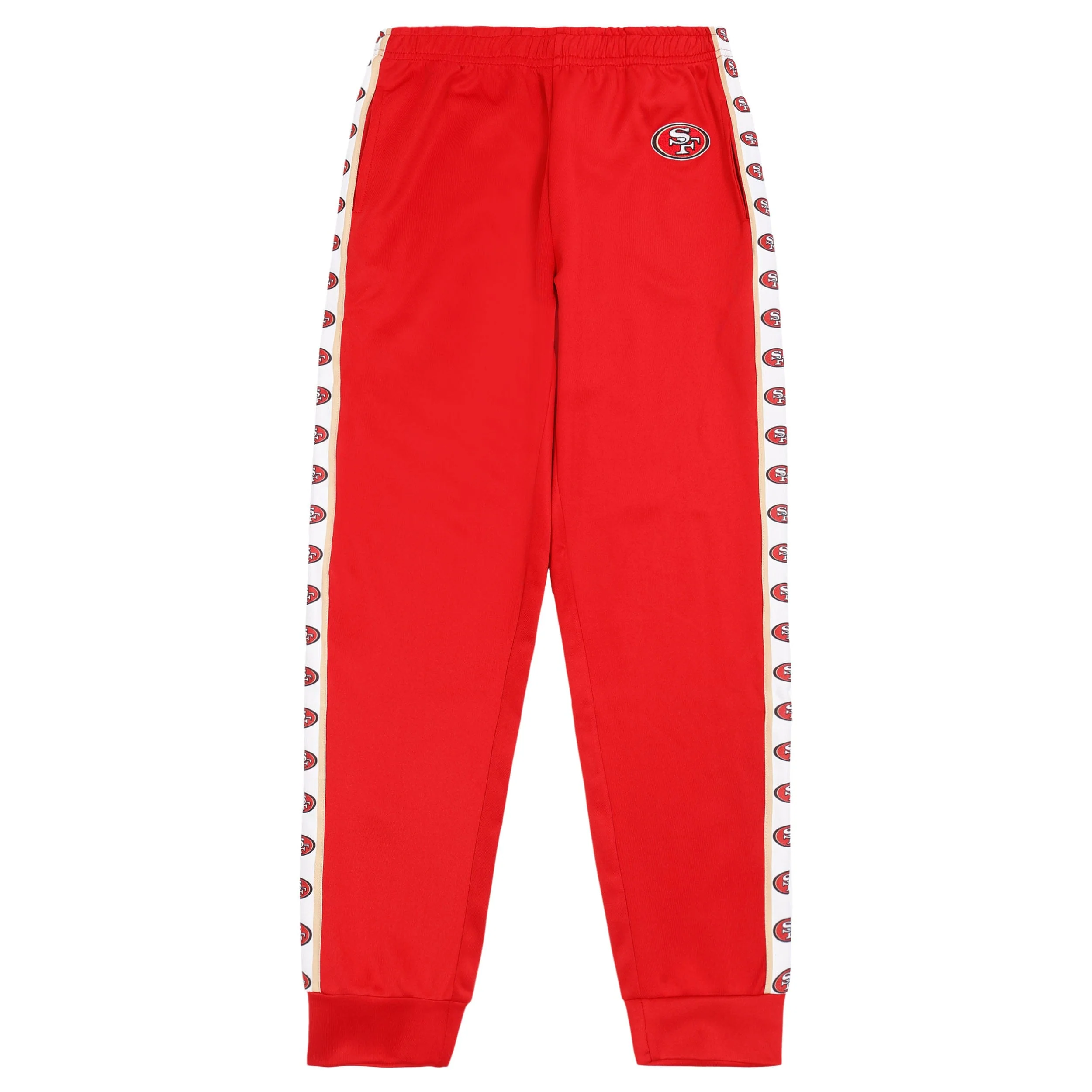 San Francisco 49ers NFL Mens Stripe Logo Track Pants - Image 4