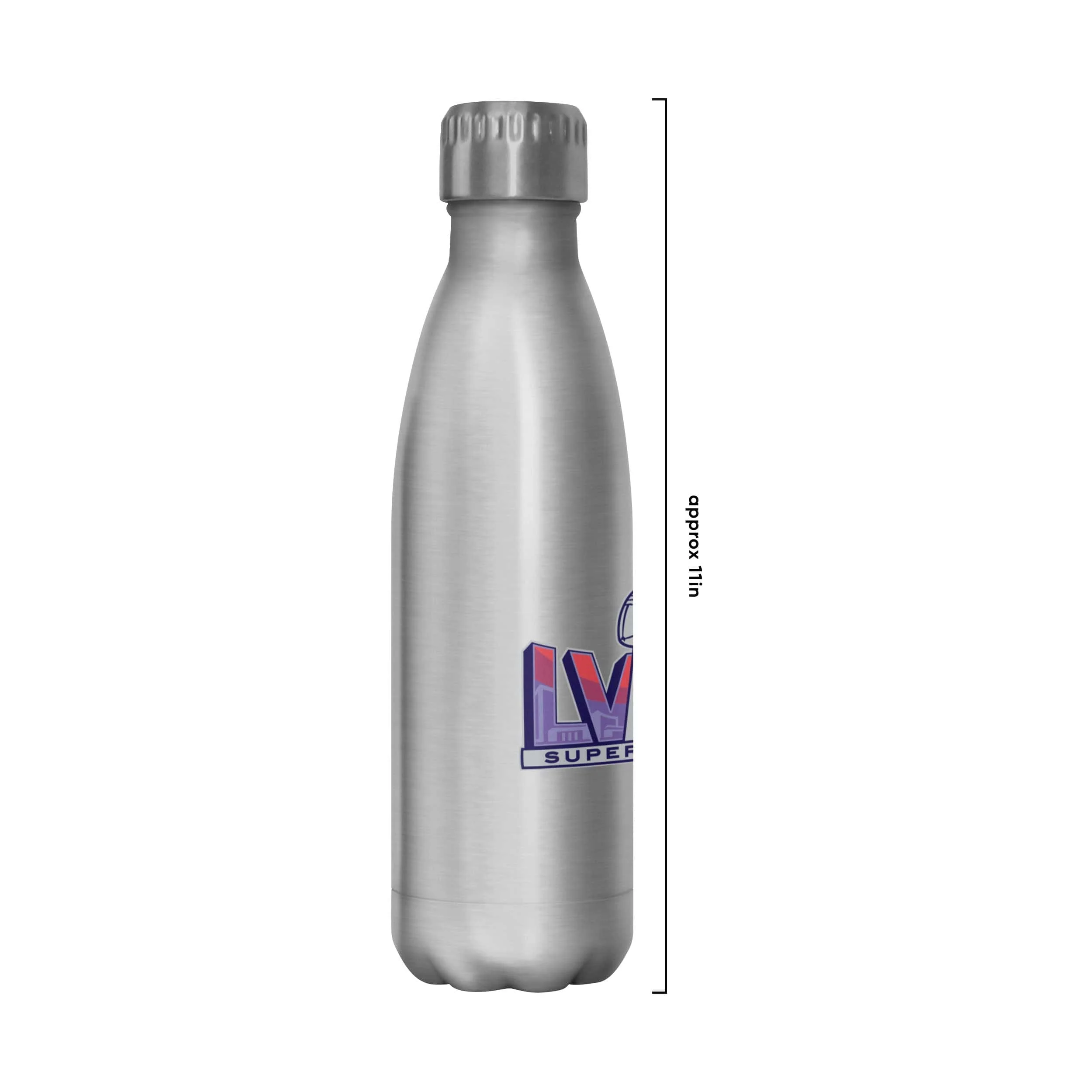 San Francisco 49ers NFL Super Bowl LVIII Silver 17 oz Stainless Steel Bottle - Image 4