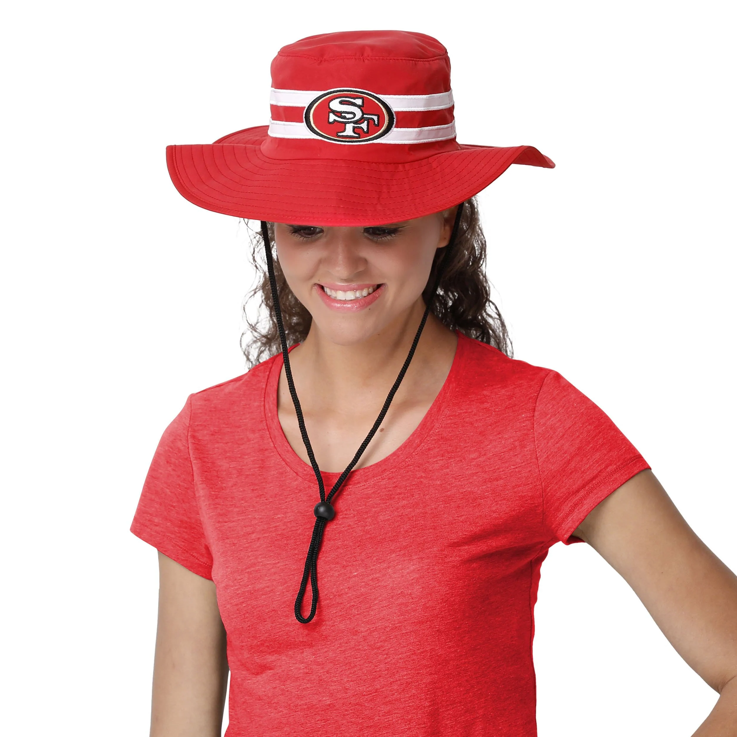 San Francisco 49ers NFL Team Stripe Boonie Hat - Image 2