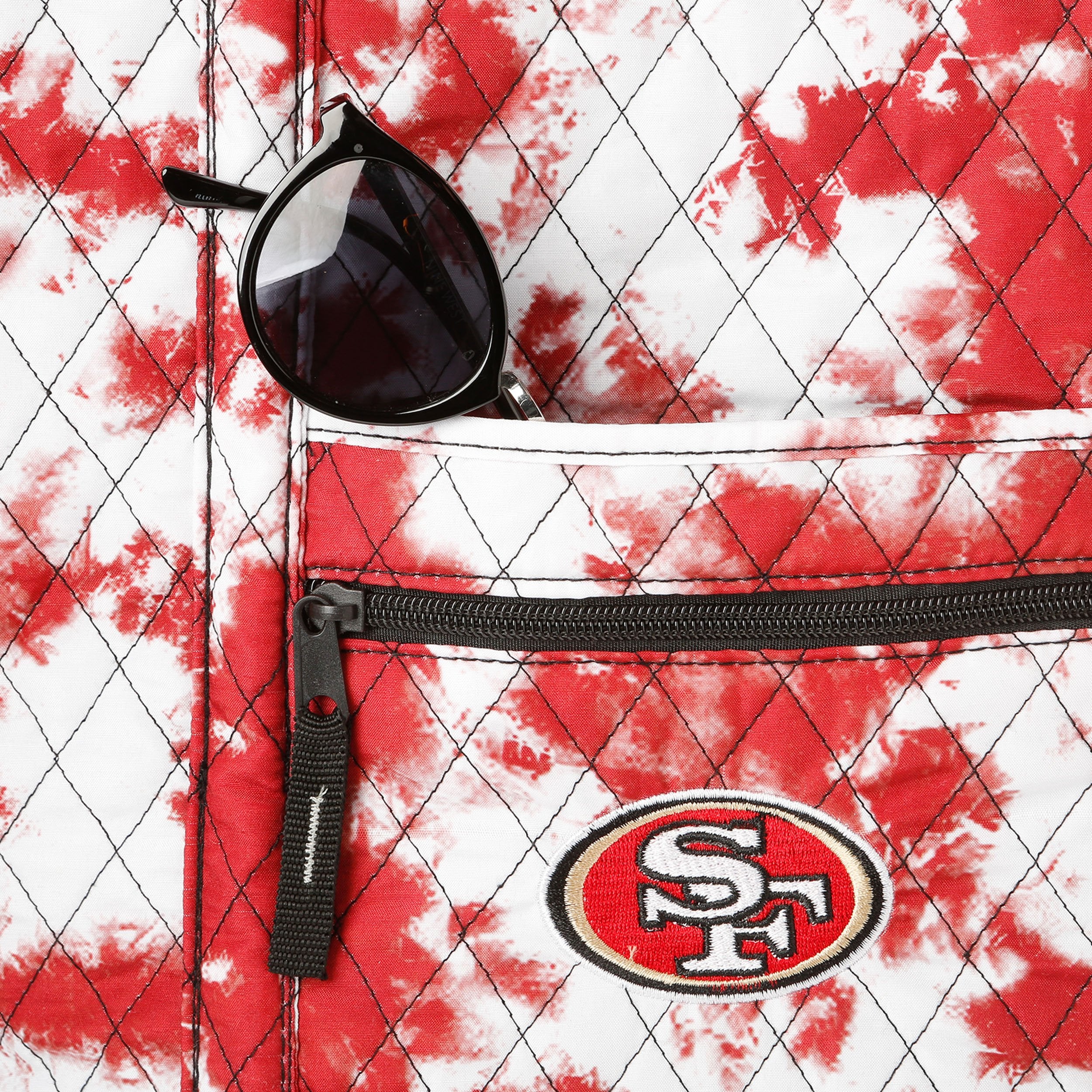 San Francisco 49Ers NFL Tie-Dye Takeaway Tote Bag - Image 3