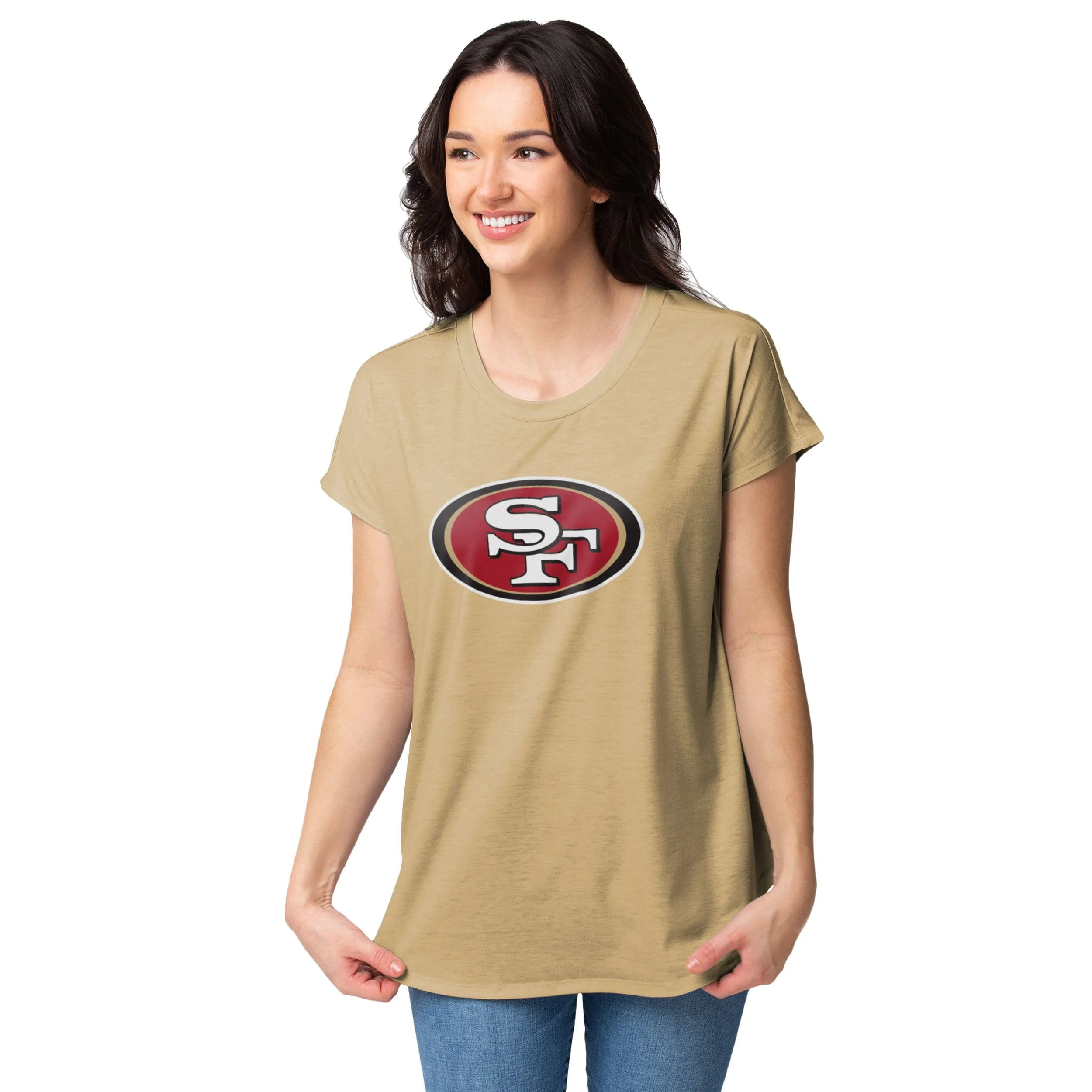 San Francisco 49ers NFL Womens Big Logo Tunic Top