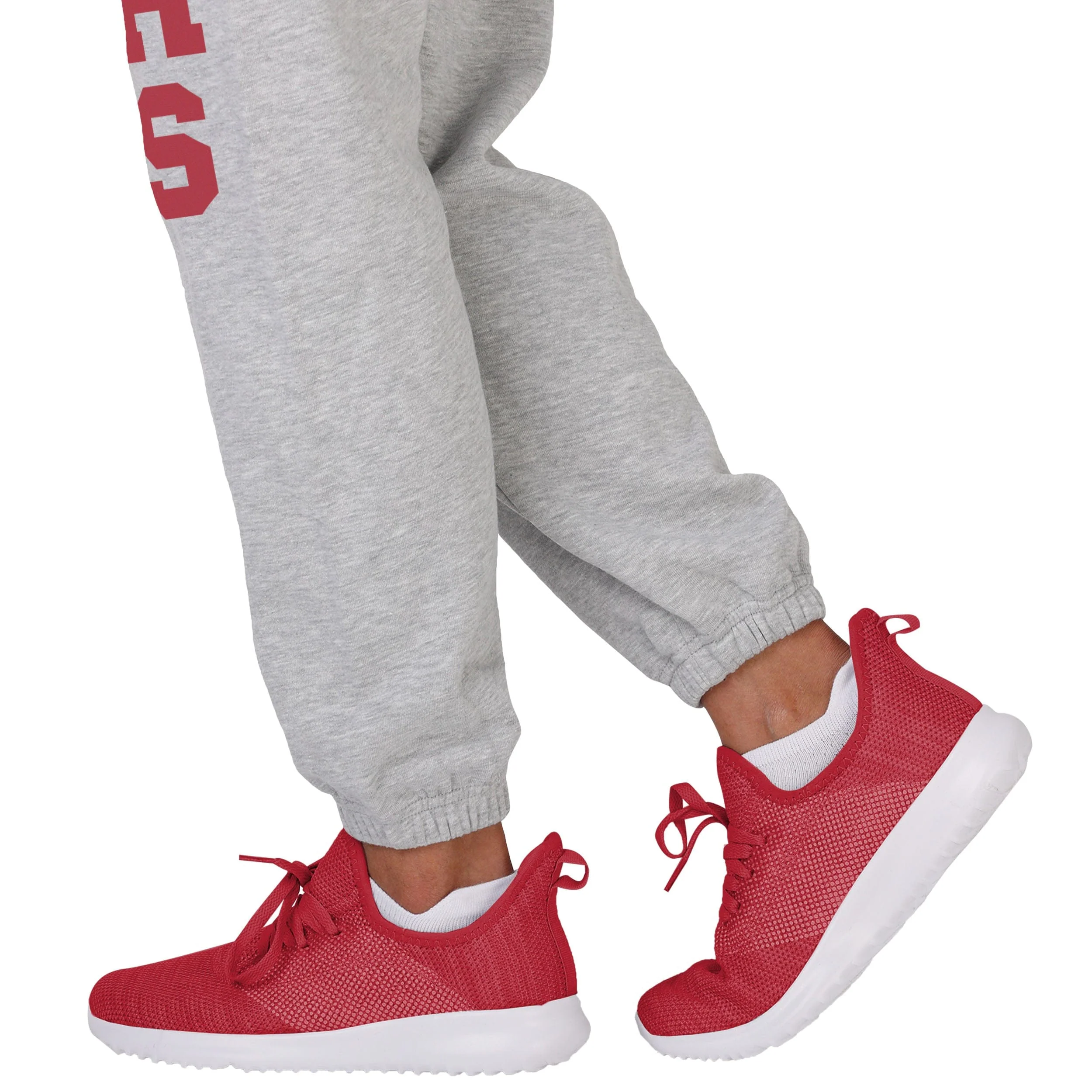 San Francisco 49ers NFL Womens Big Wordmark Gray Sweatpants - Image 4