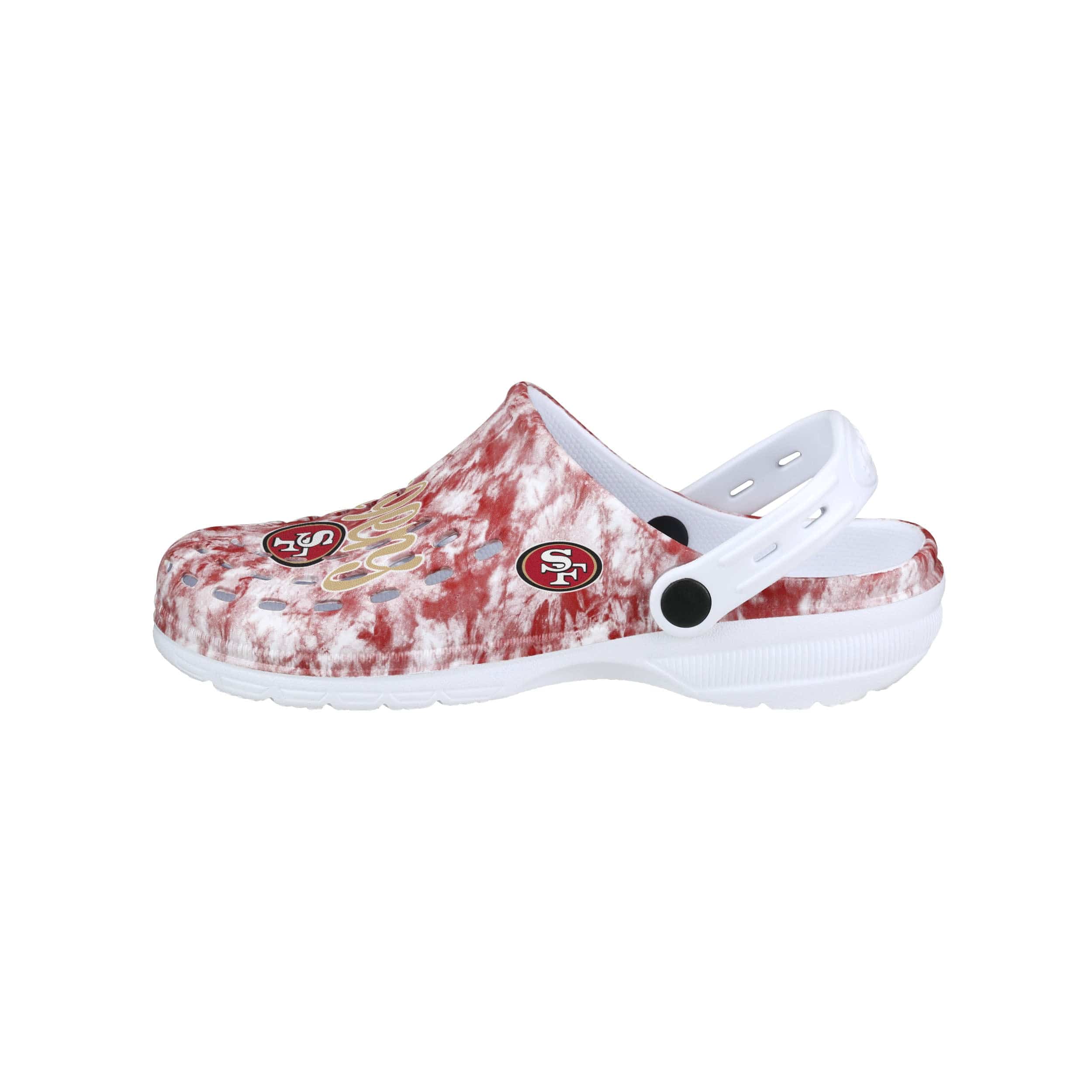 San Francisco 49ers NFL Womens Cloudie Clog With Strap - Image 2