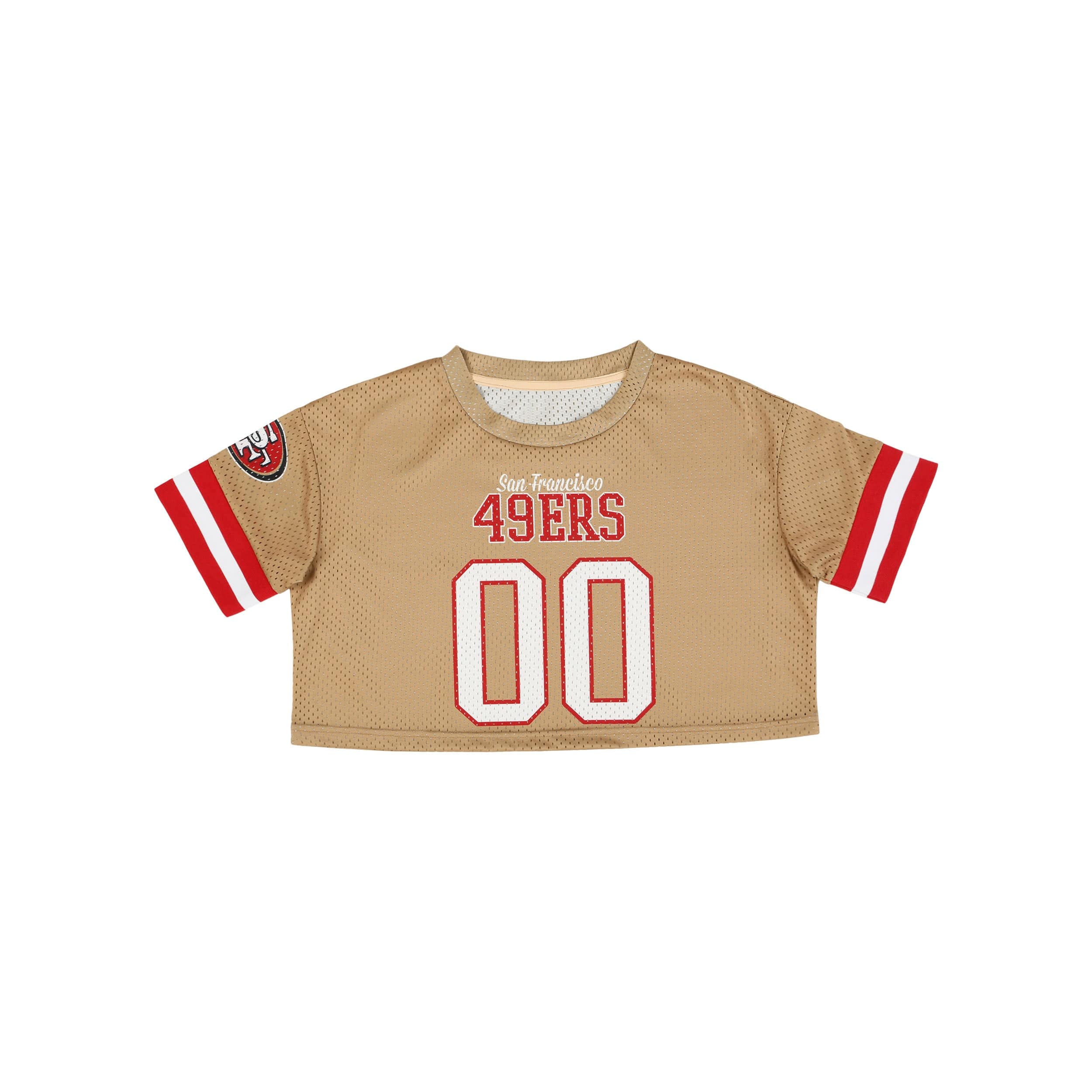 San Francisco 49ers NFL Womens Gameday Mesh Crop Top - Image 3