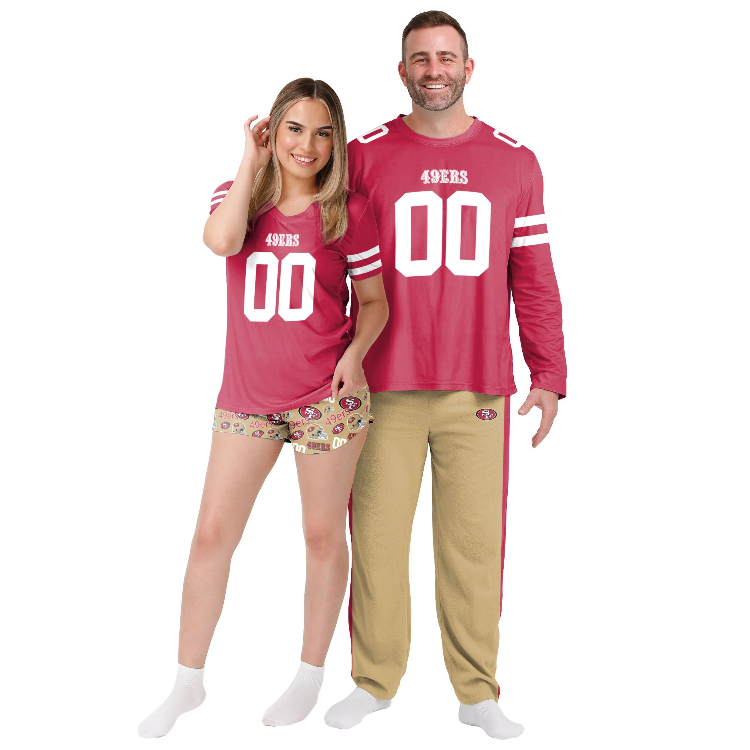 San Francisco 49ers NFL Womens Gameday Ready Pajama Set - Image 3