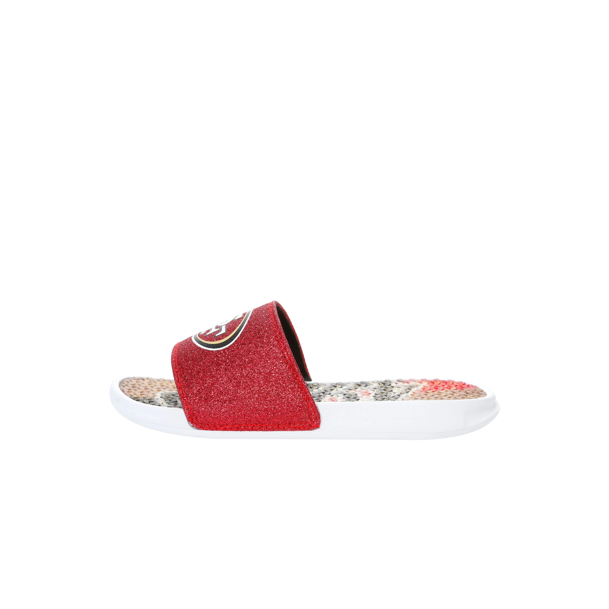 San Francisco 49ers NFL Womens Glitter Gel Slide - Image 5
