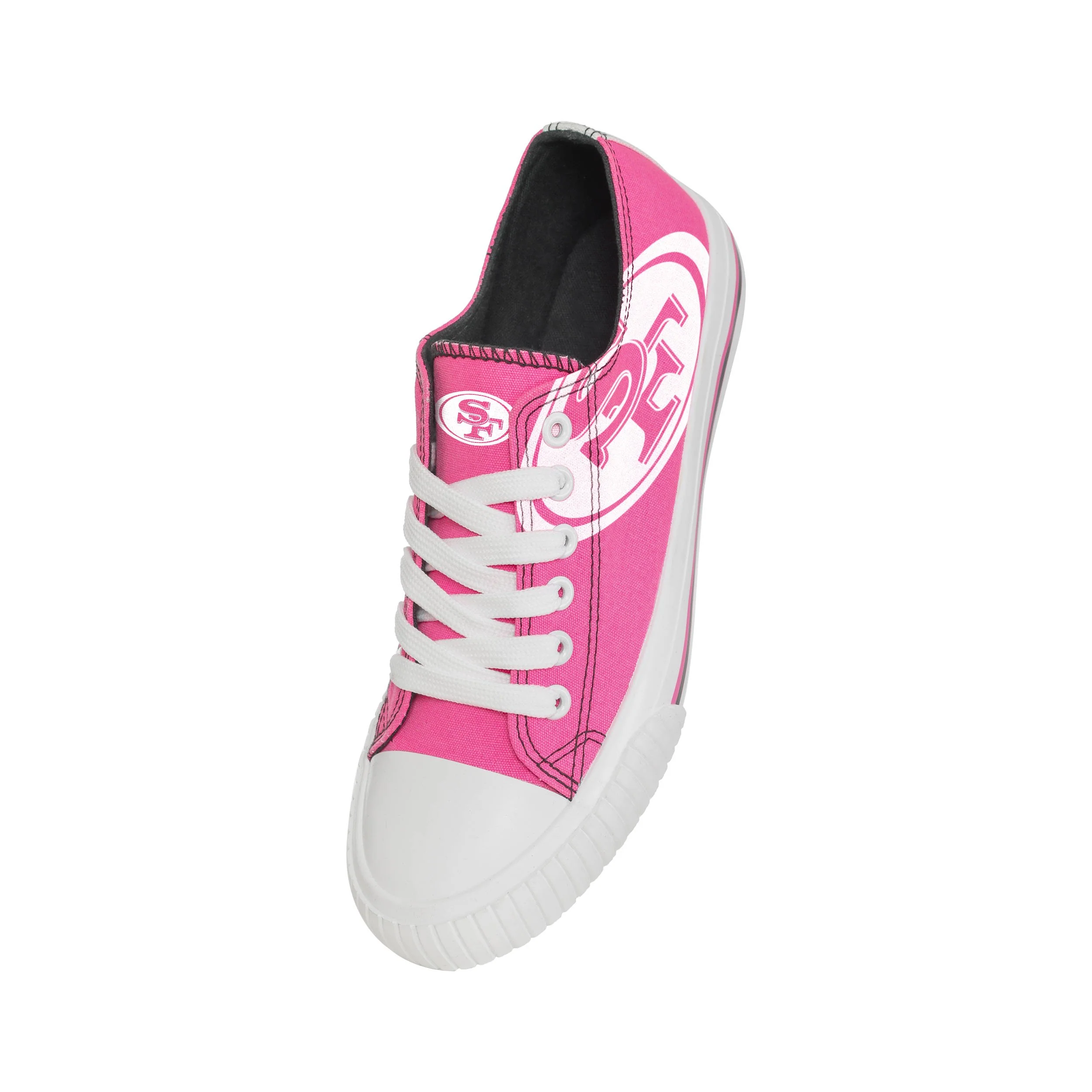 San Francisco 49ers NFL Womens Highlights Low Top Canvas Shoe - Image 3