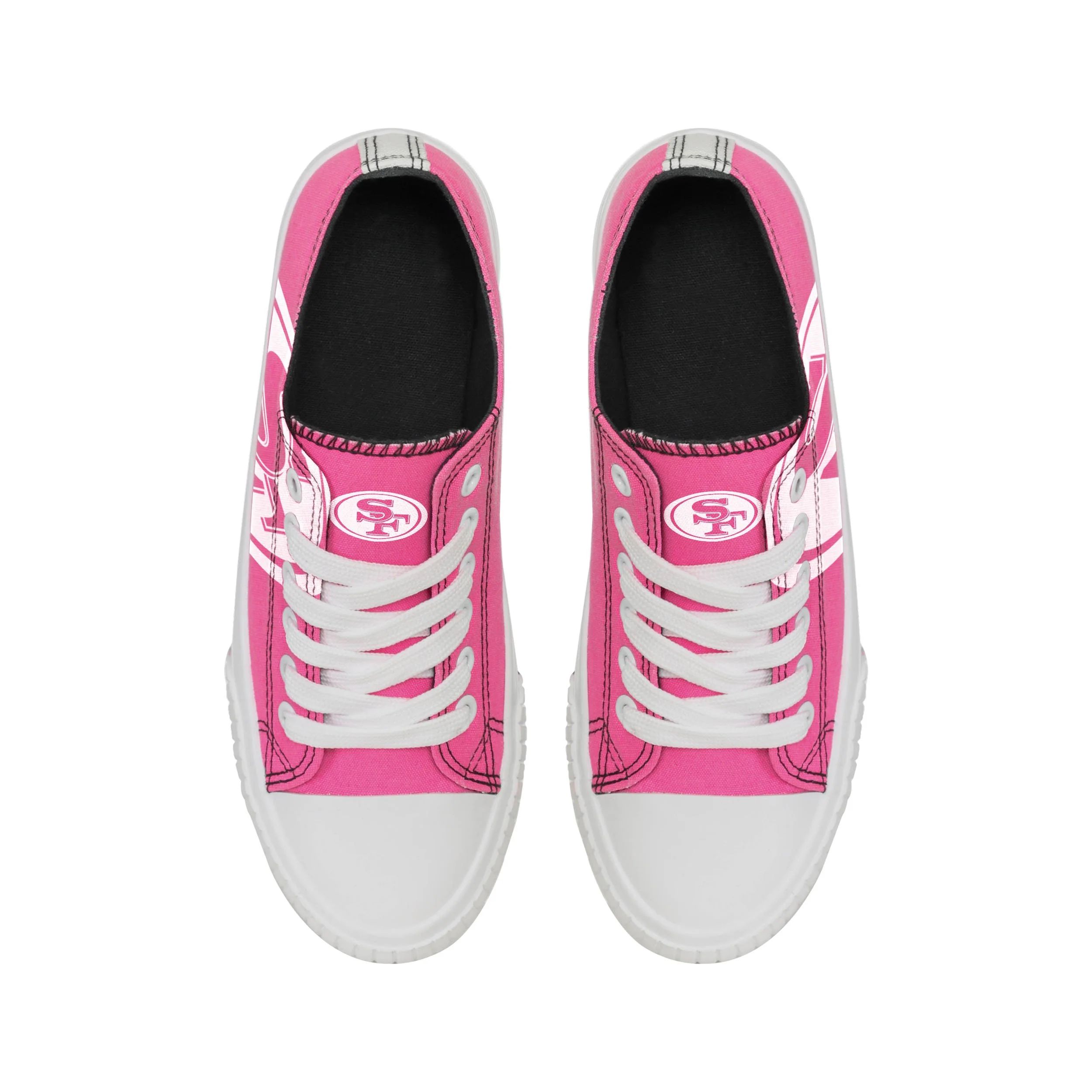 San Francisco 49ers NFL Womens Highlights Low Top Canvas Shoe - Image 4