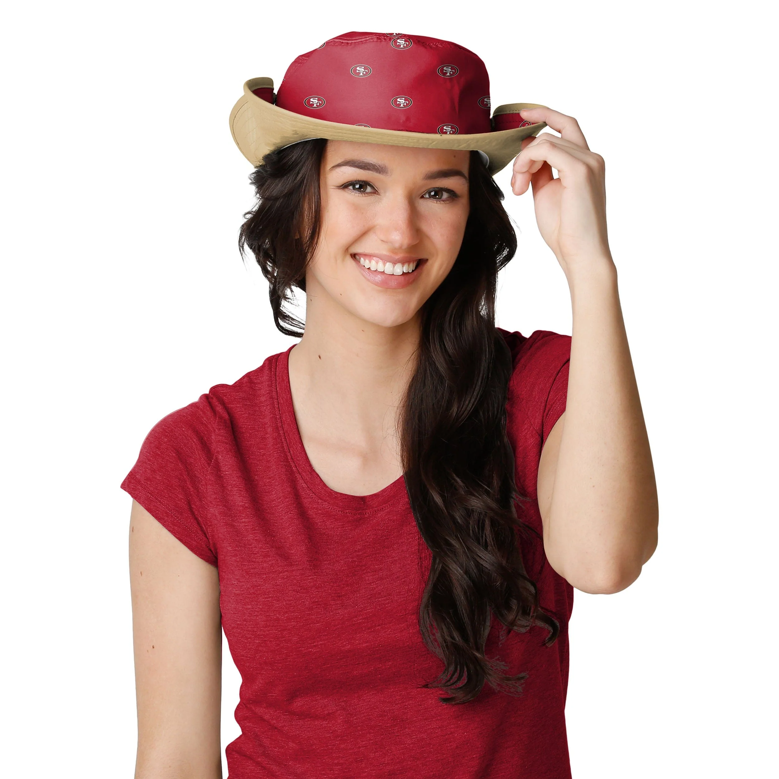 San Francisco 49ers NFL Womens Mini Print Hybrid Boonie Hat - Image 4