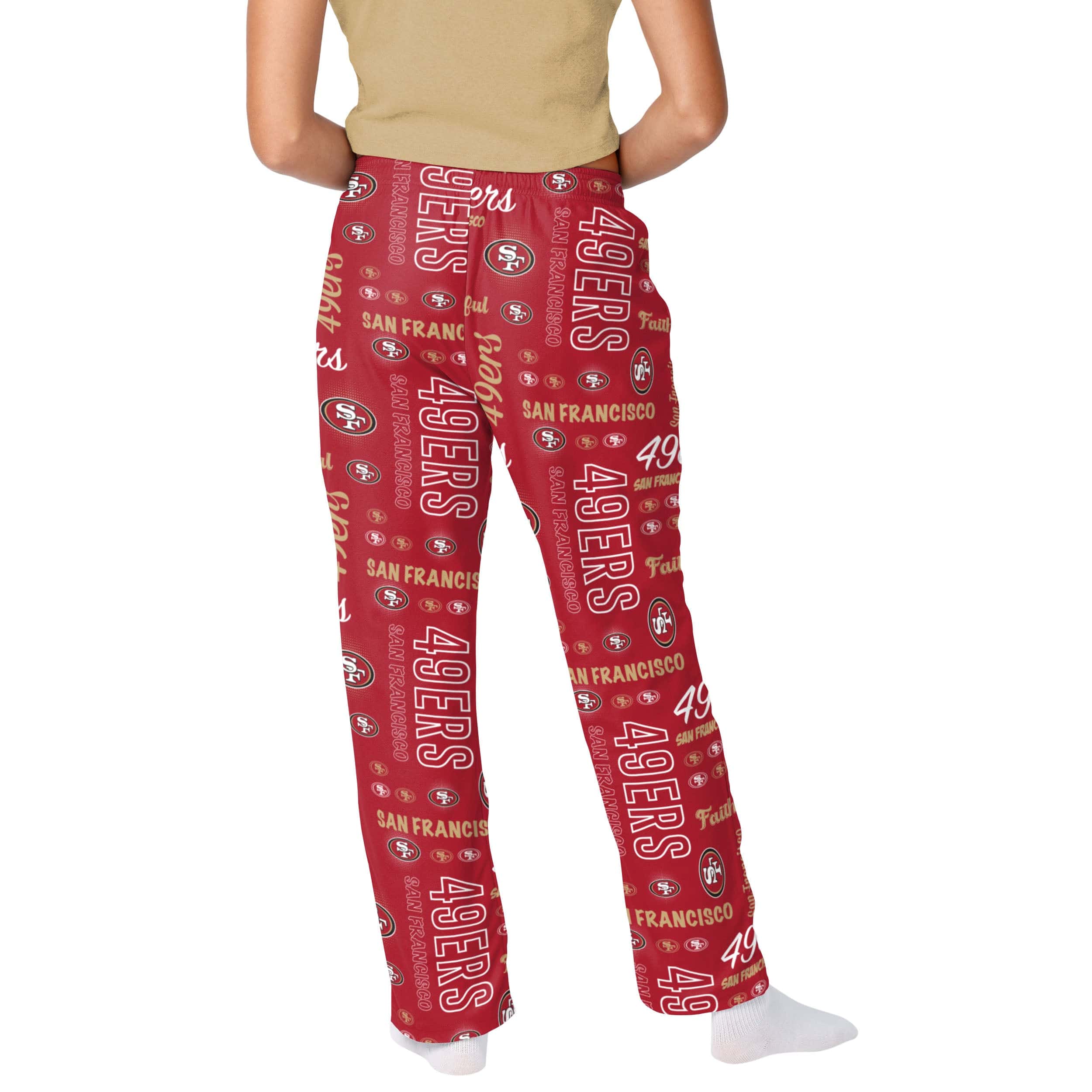 San Francisco 49ers NFL Womens Mini Print Lounge Pants - Image 2