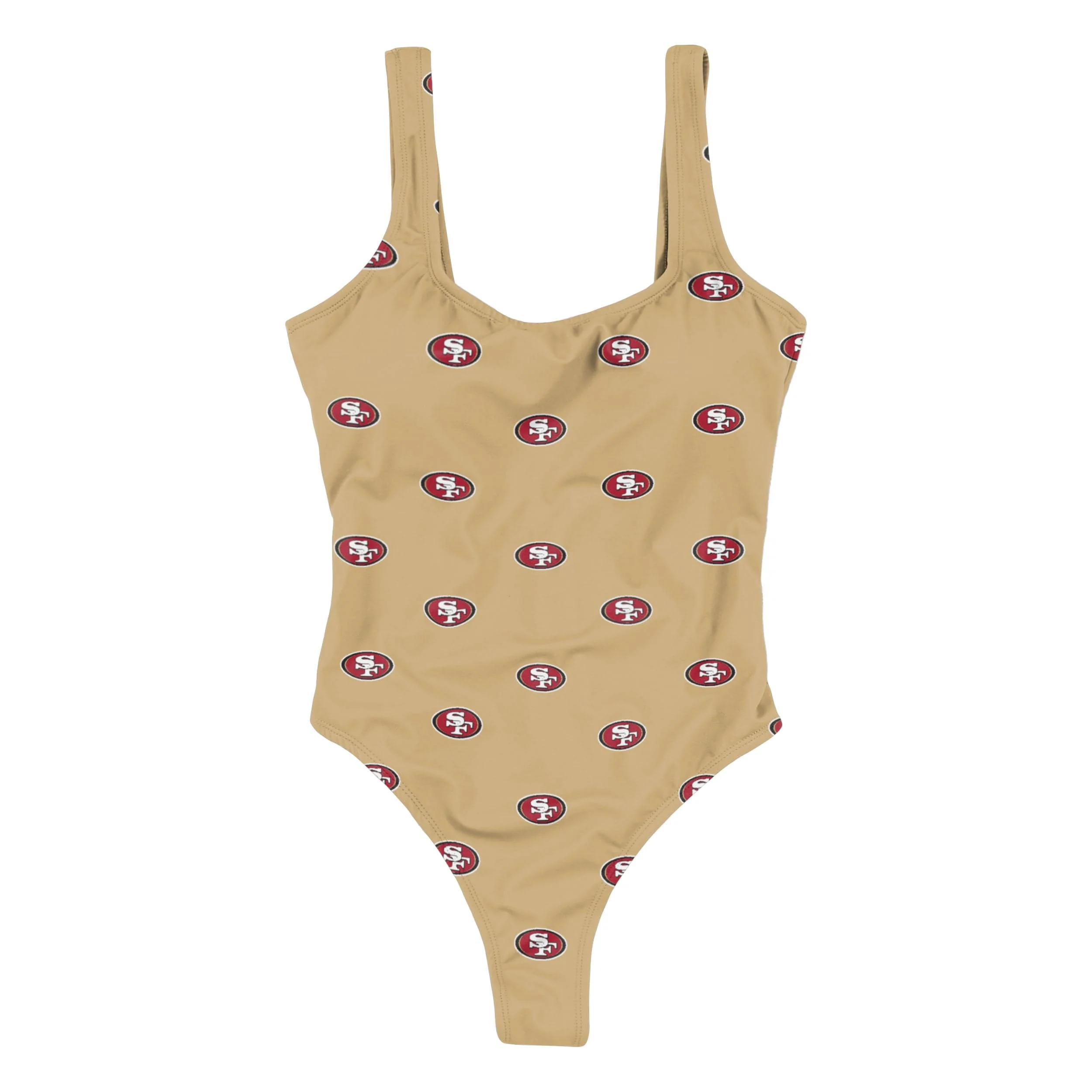 San Francisco 49ers NFL Womens Mini Print One Piece Bathing Suit - Image 3