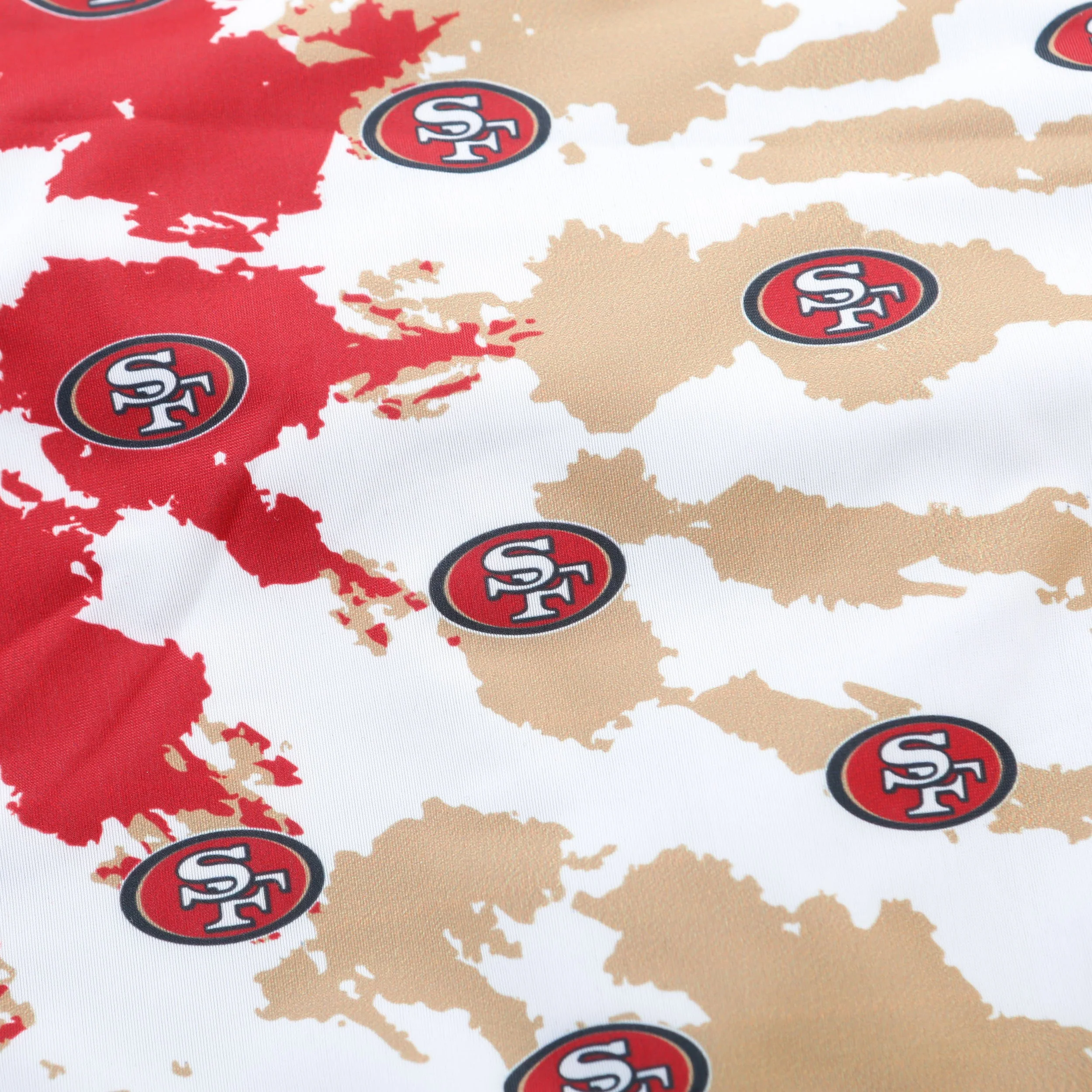 San Francisco 49ers NFL Womens Paint Splash Bikini Top - Image 5