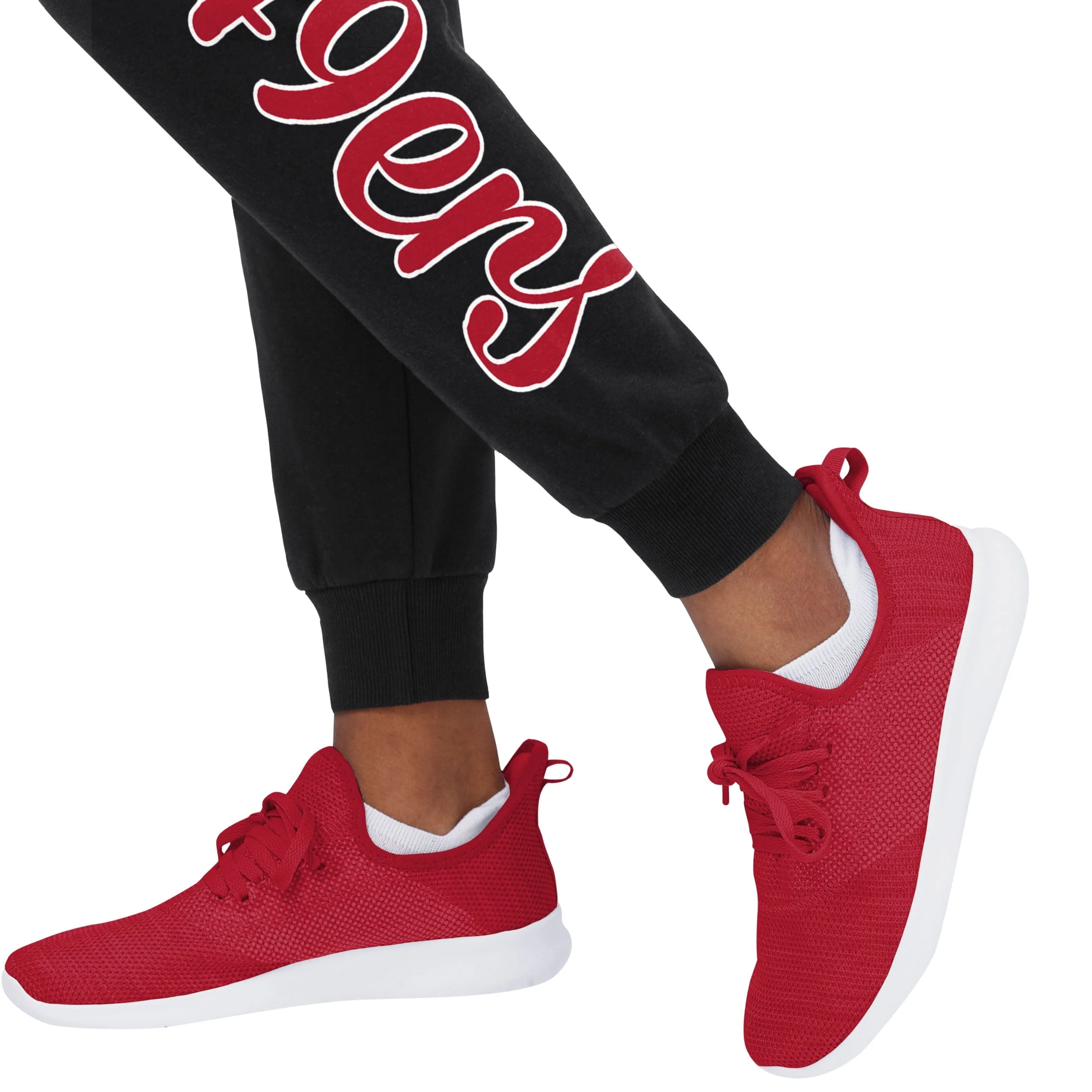 San Francisco 49ers NFL Womens Script Wordmark Black Joggers - Image 4
