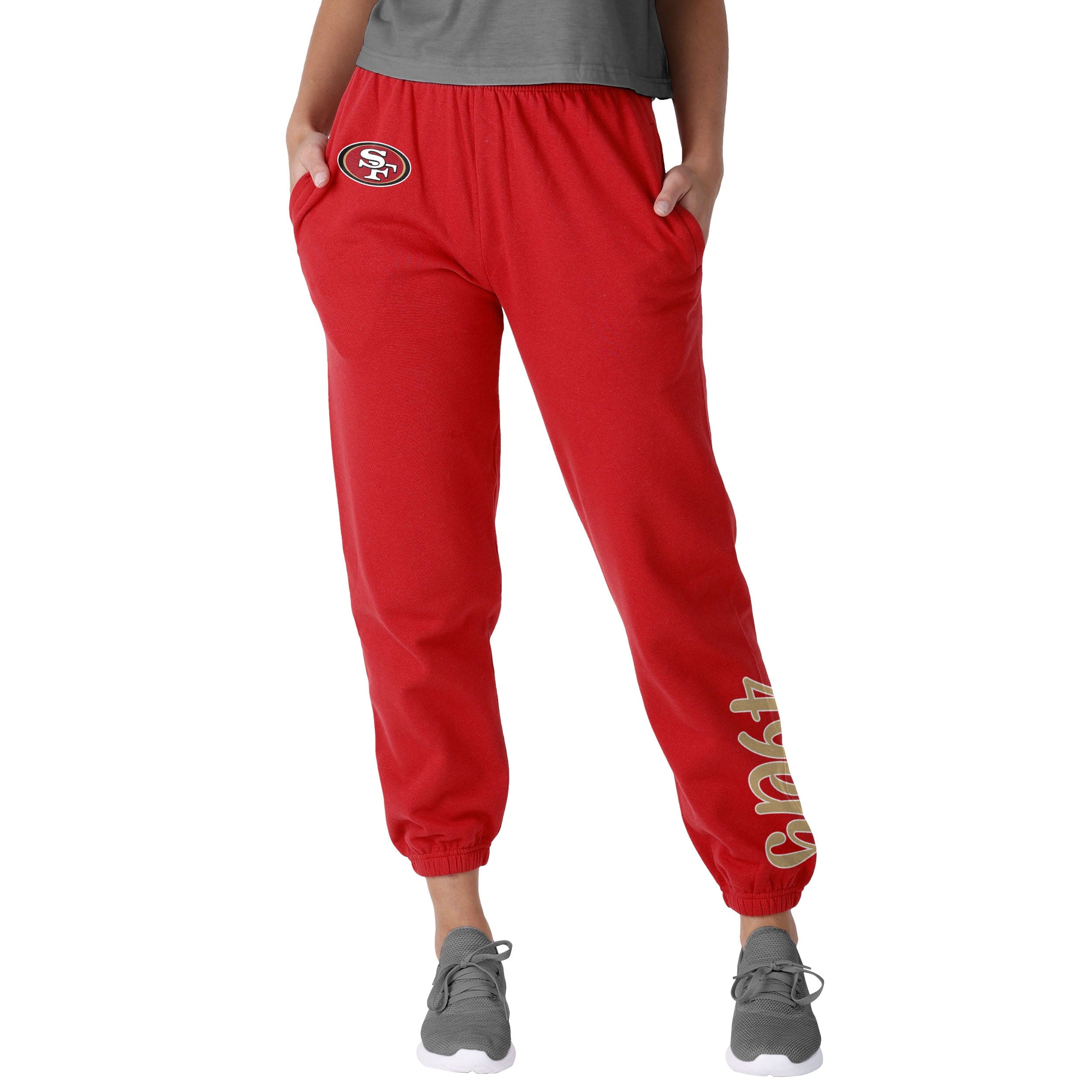 San Francisco 49ers NFL Womens Script Wordmark Team Color Sweatpants
