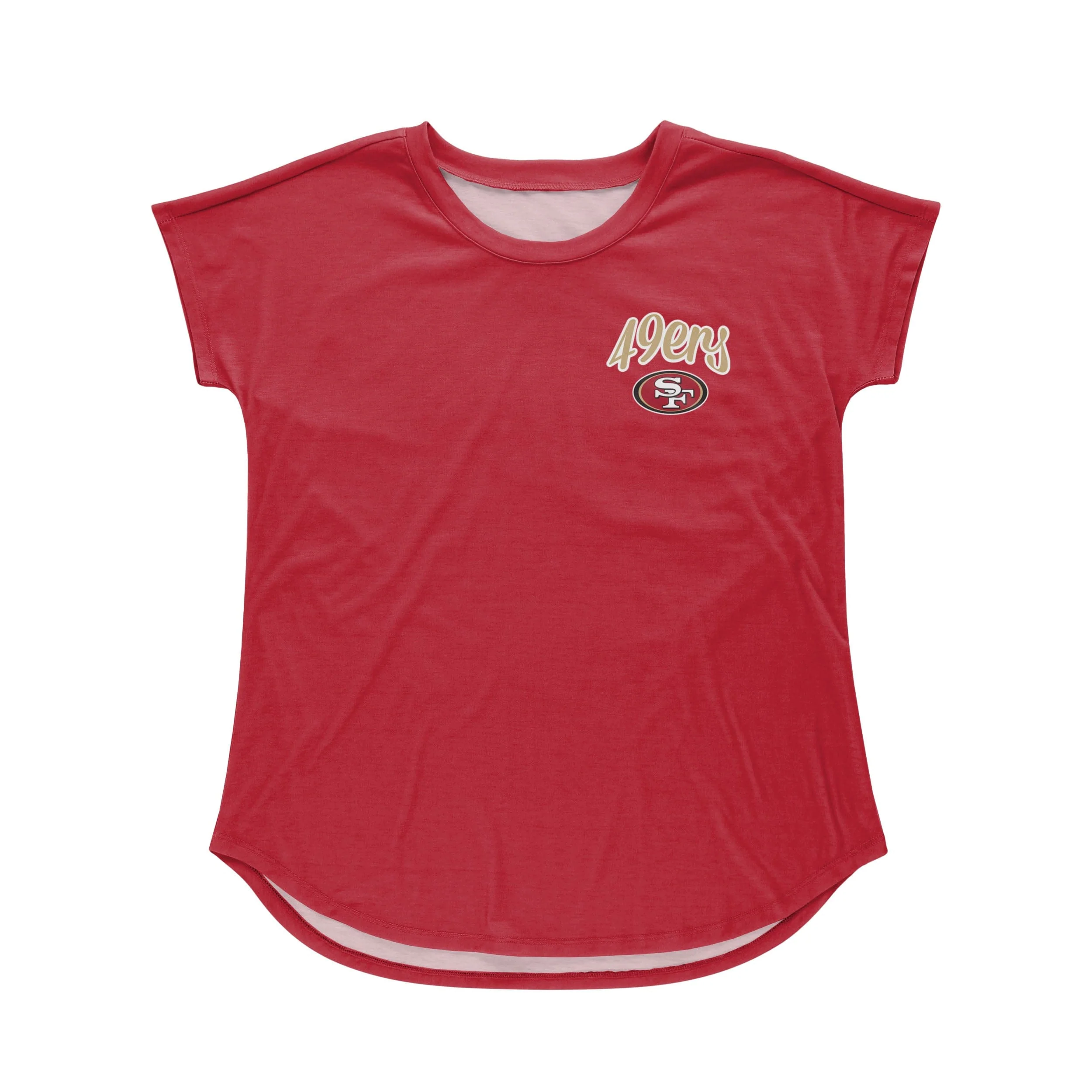 San Francisco 49ers NFL Womens Script Wordmark Tunic Top - Image 3