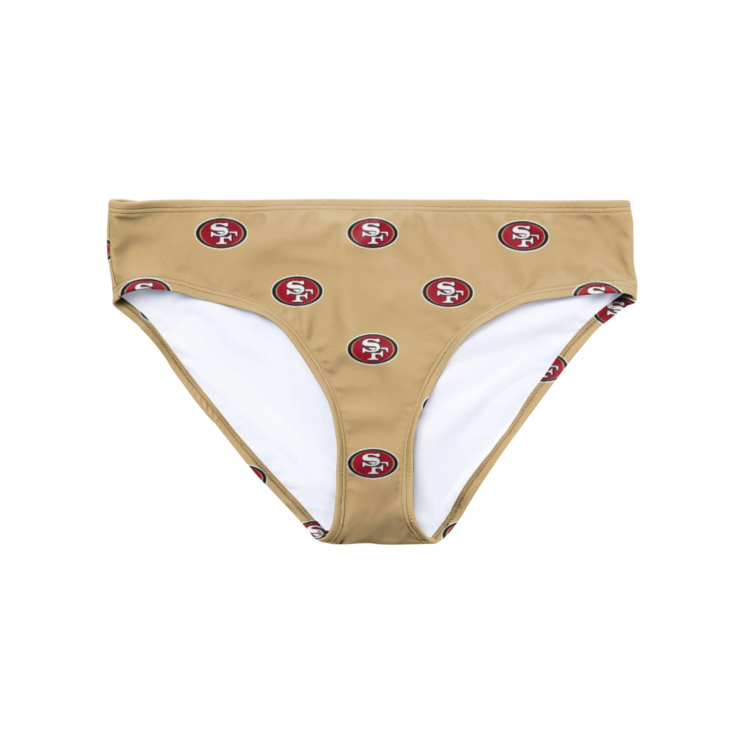 San Francisco 49ers NFL Womens Summertime Mini Print Bikini Bottom - Image 2