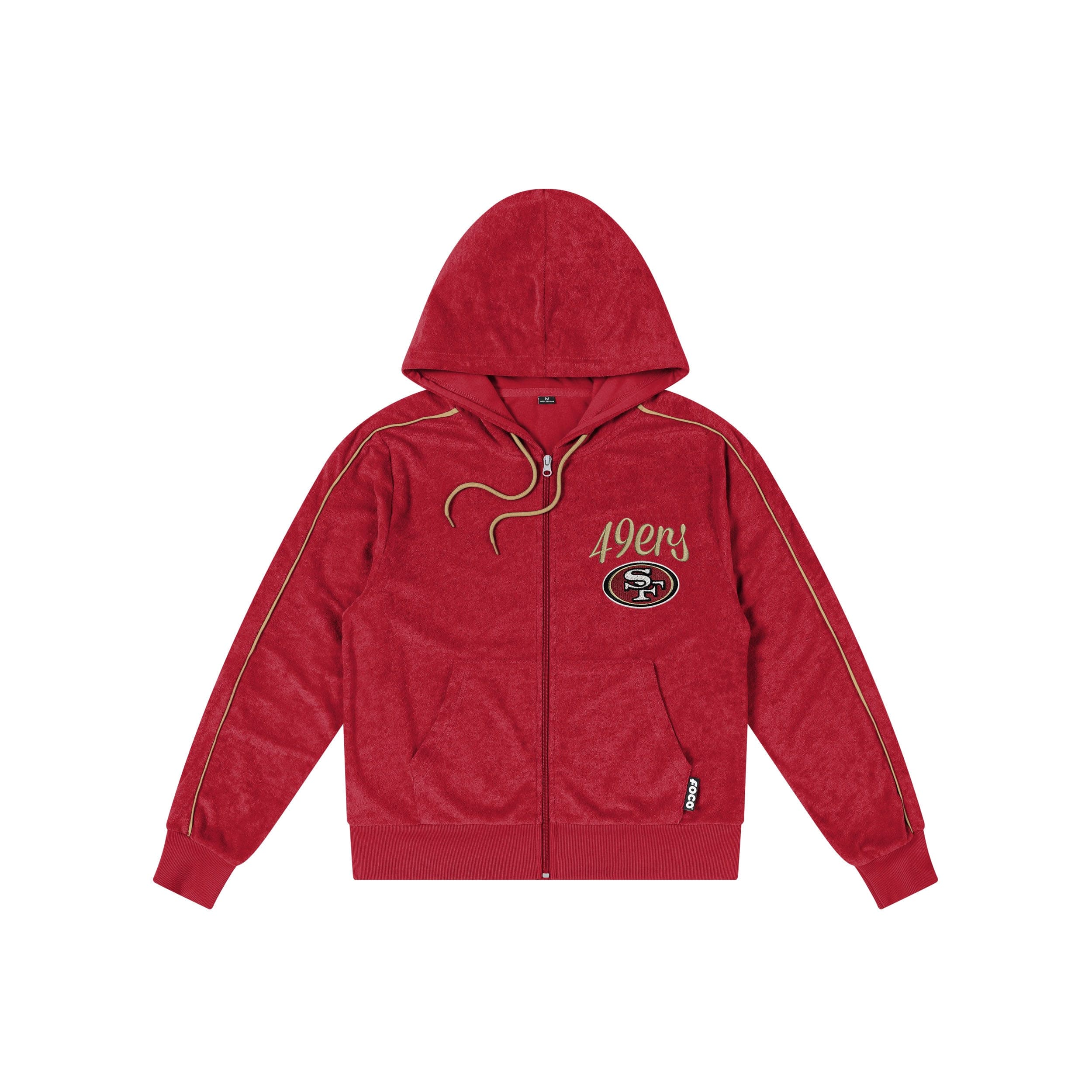 San Francisco 49ers NFL Womens Terry Knit Zip Up Top - Image 5