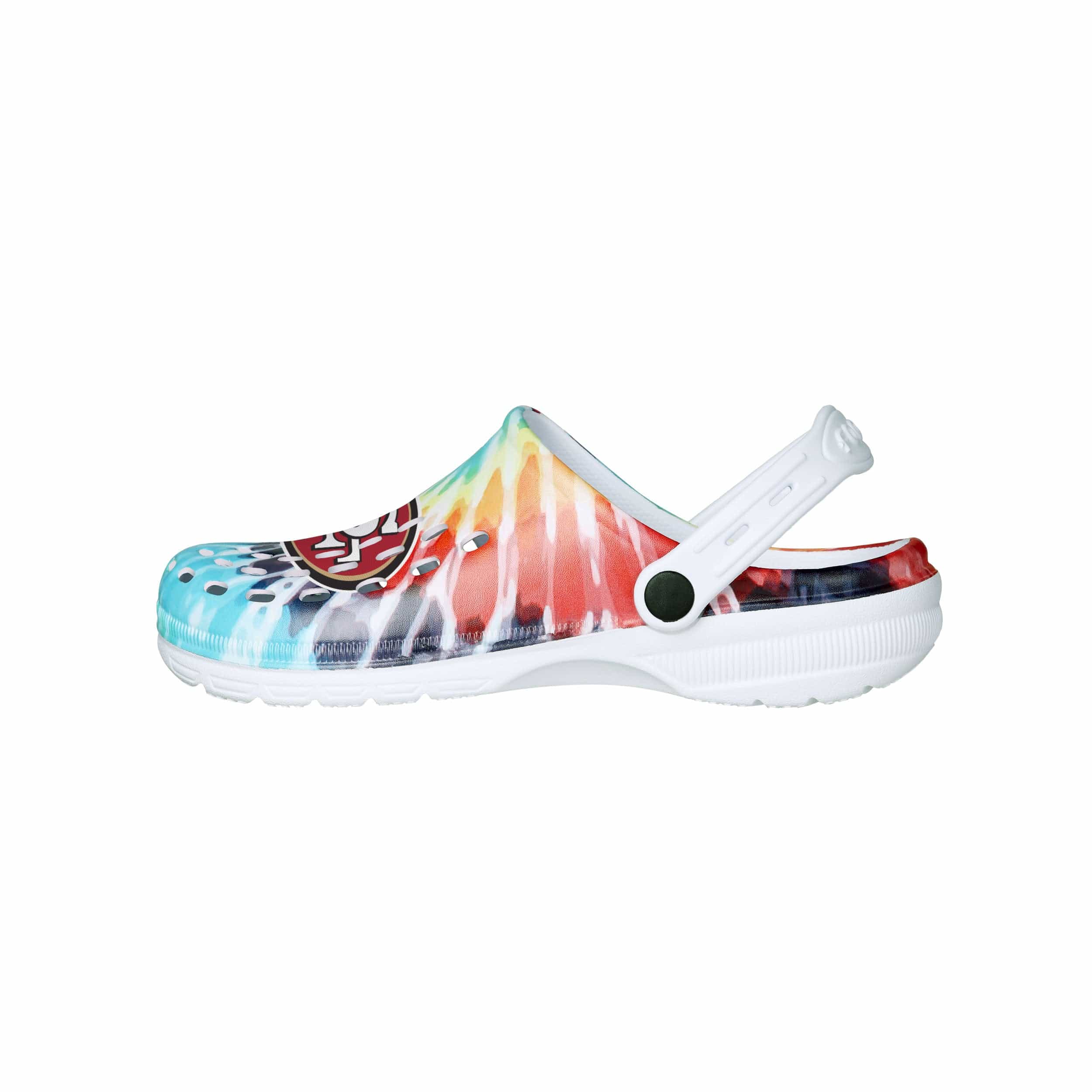 San Francisco 49ers NFL Womens Tie-Dye Clog With Strap - Image 2