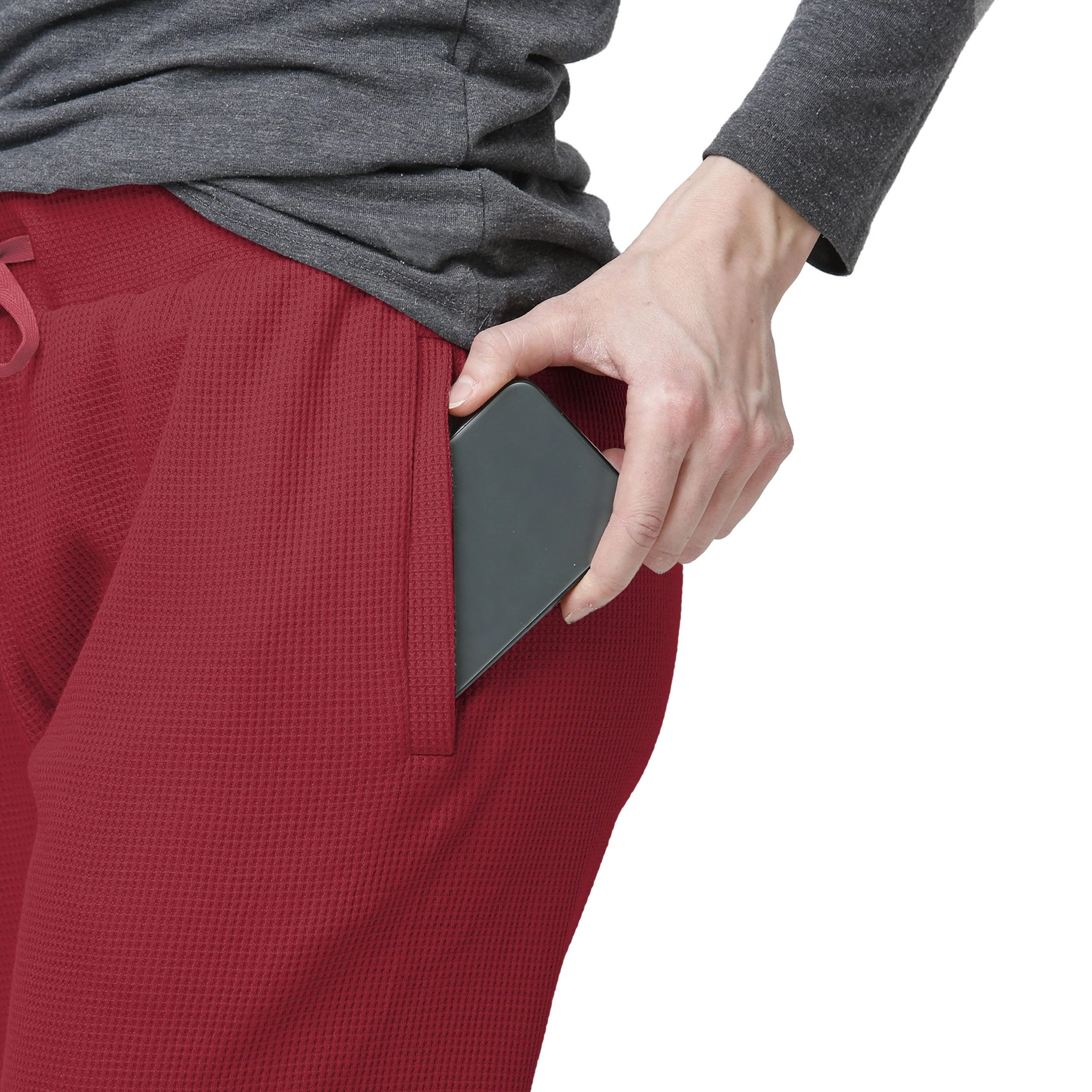 San Francisco 49ers NFL Womens Waffle Lounge Pants - Image 3