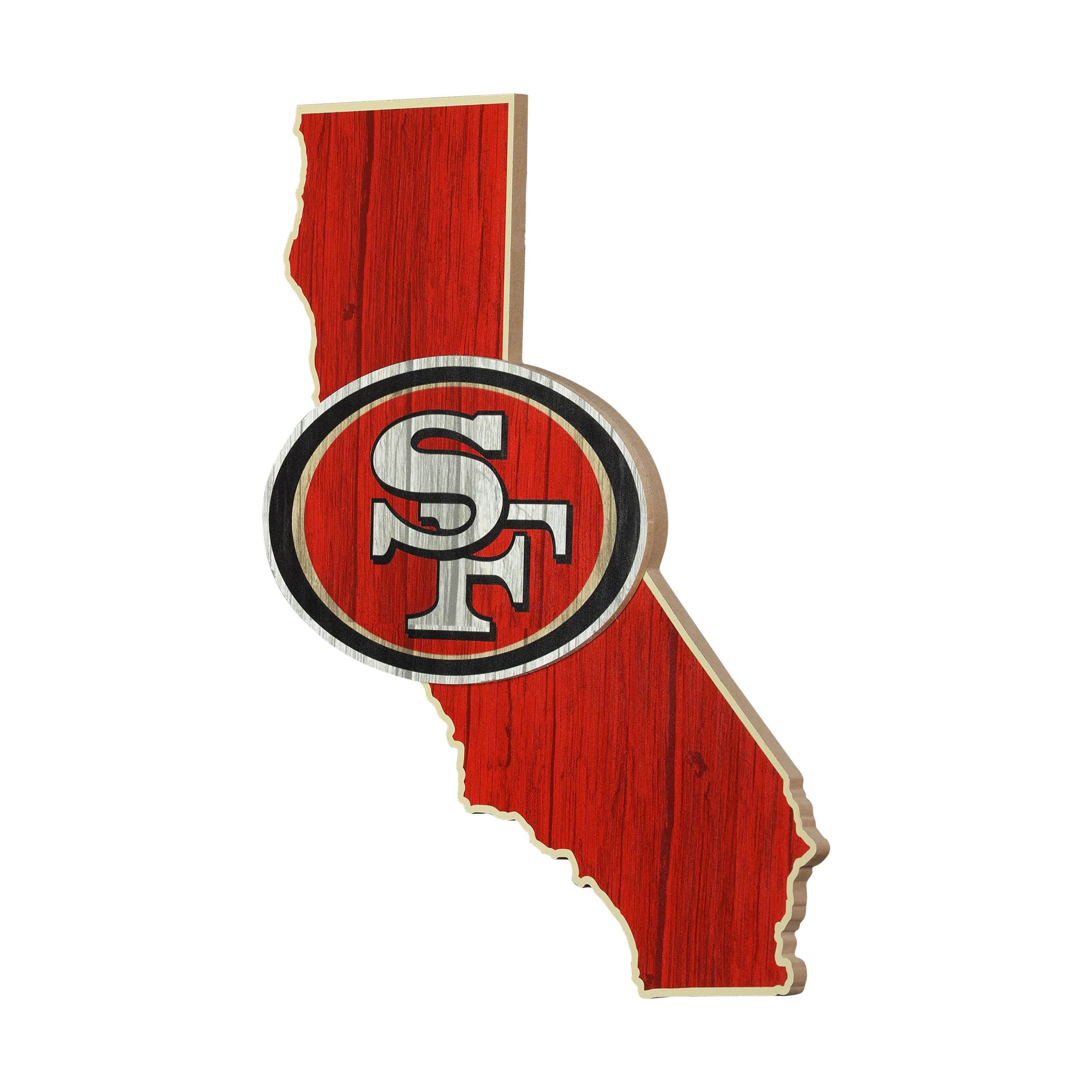 San Francisco 49ers NFL Wood State Sign - Image 2