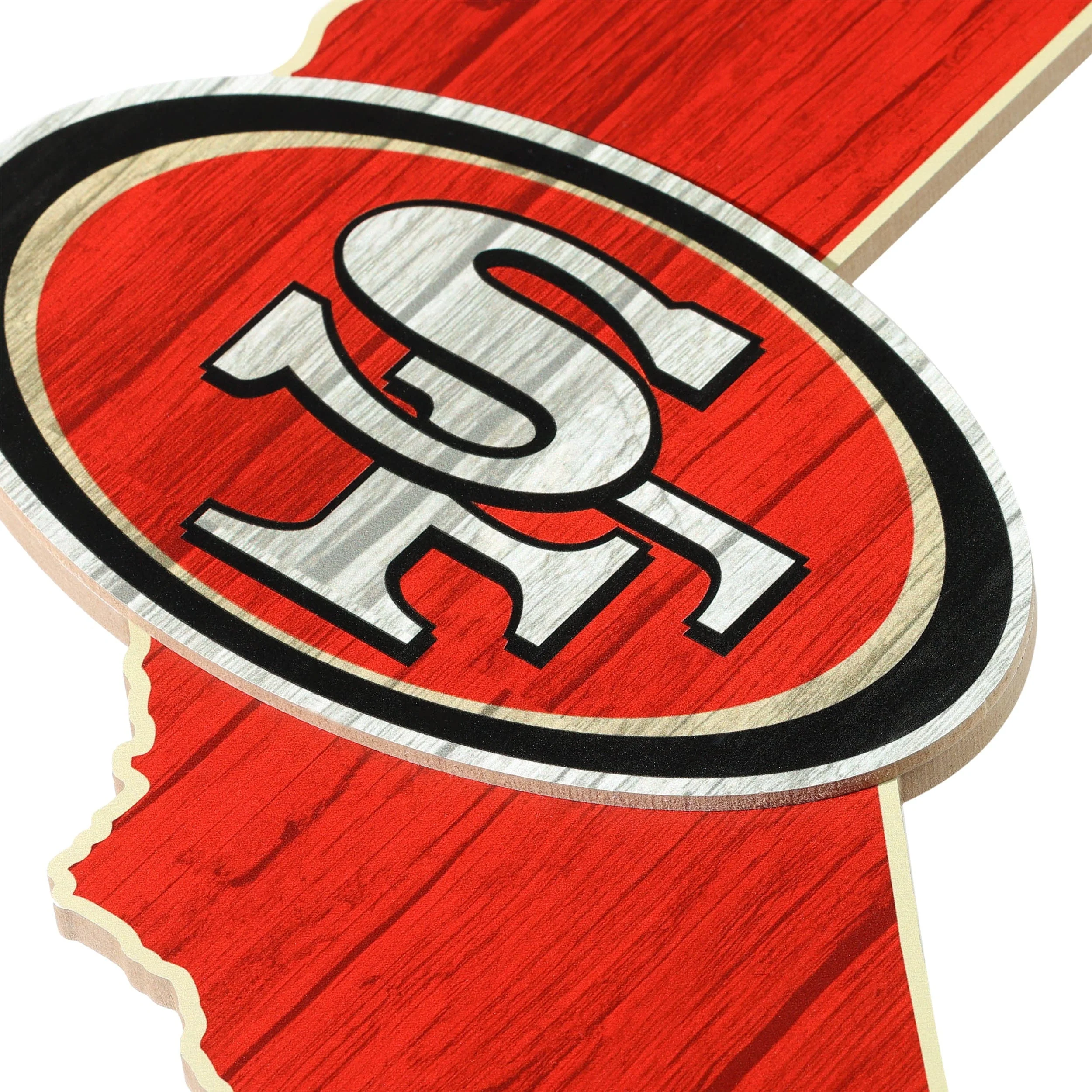 San Francisco 49ers NFL Wood State Sign - Image 3