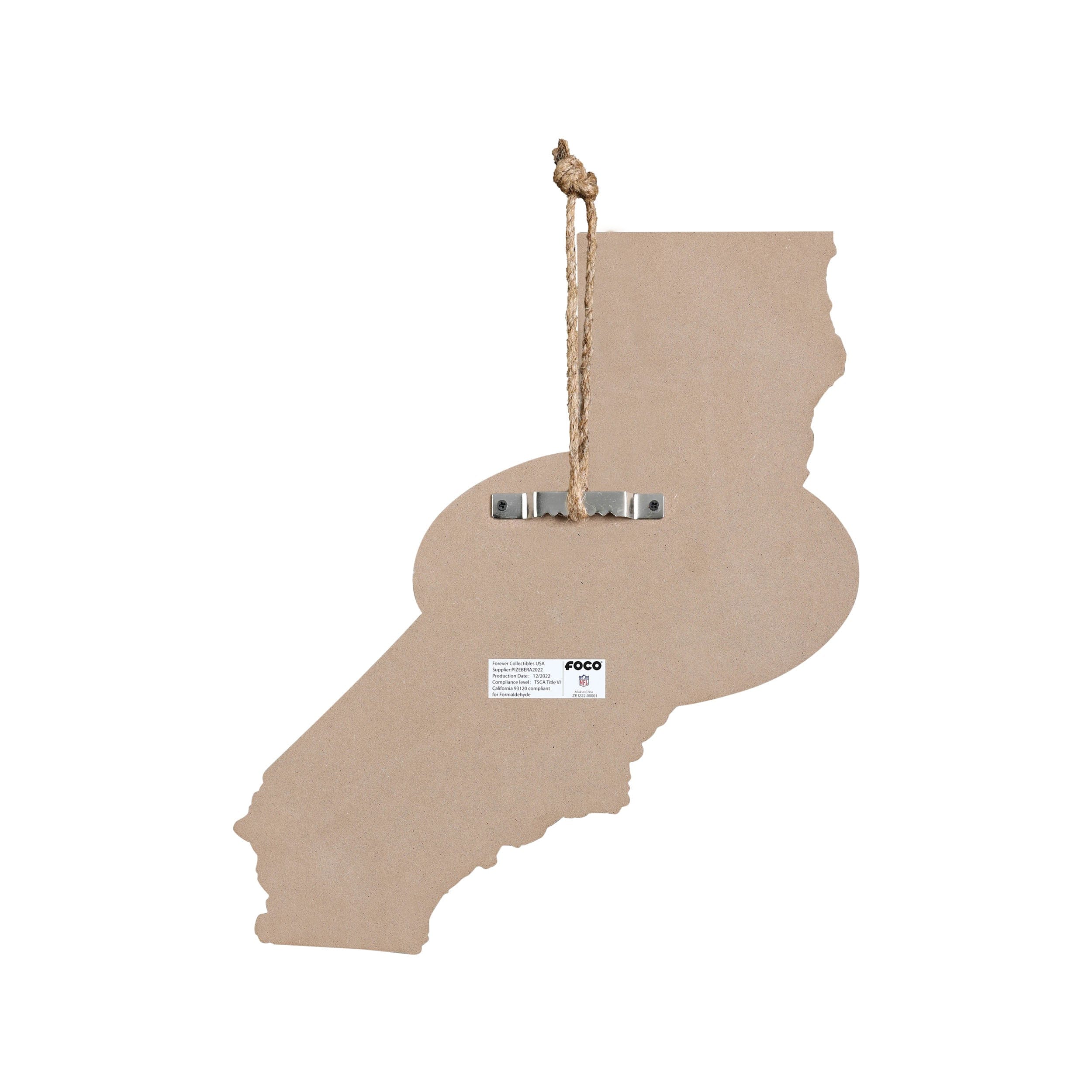 San Francisco 49ers NFL Wood State Sign - Image 6