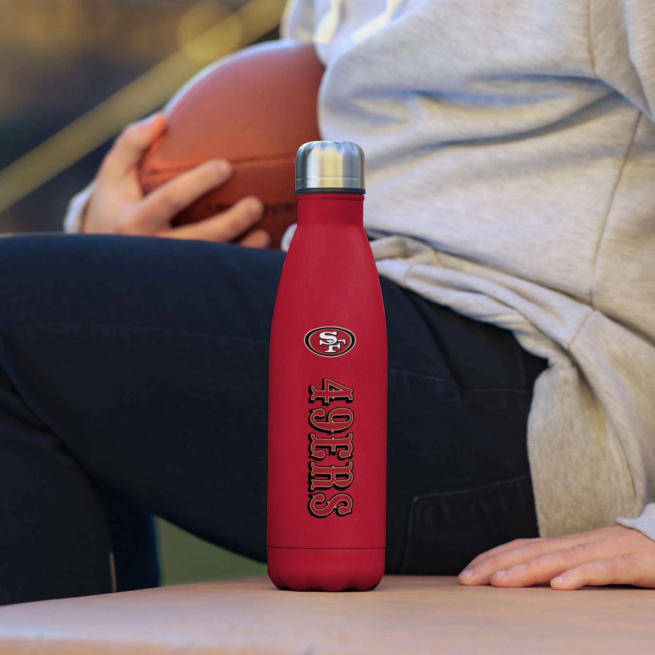 San Francisco 49ers NFL Wordmark Chill Water Bottle - Image 3