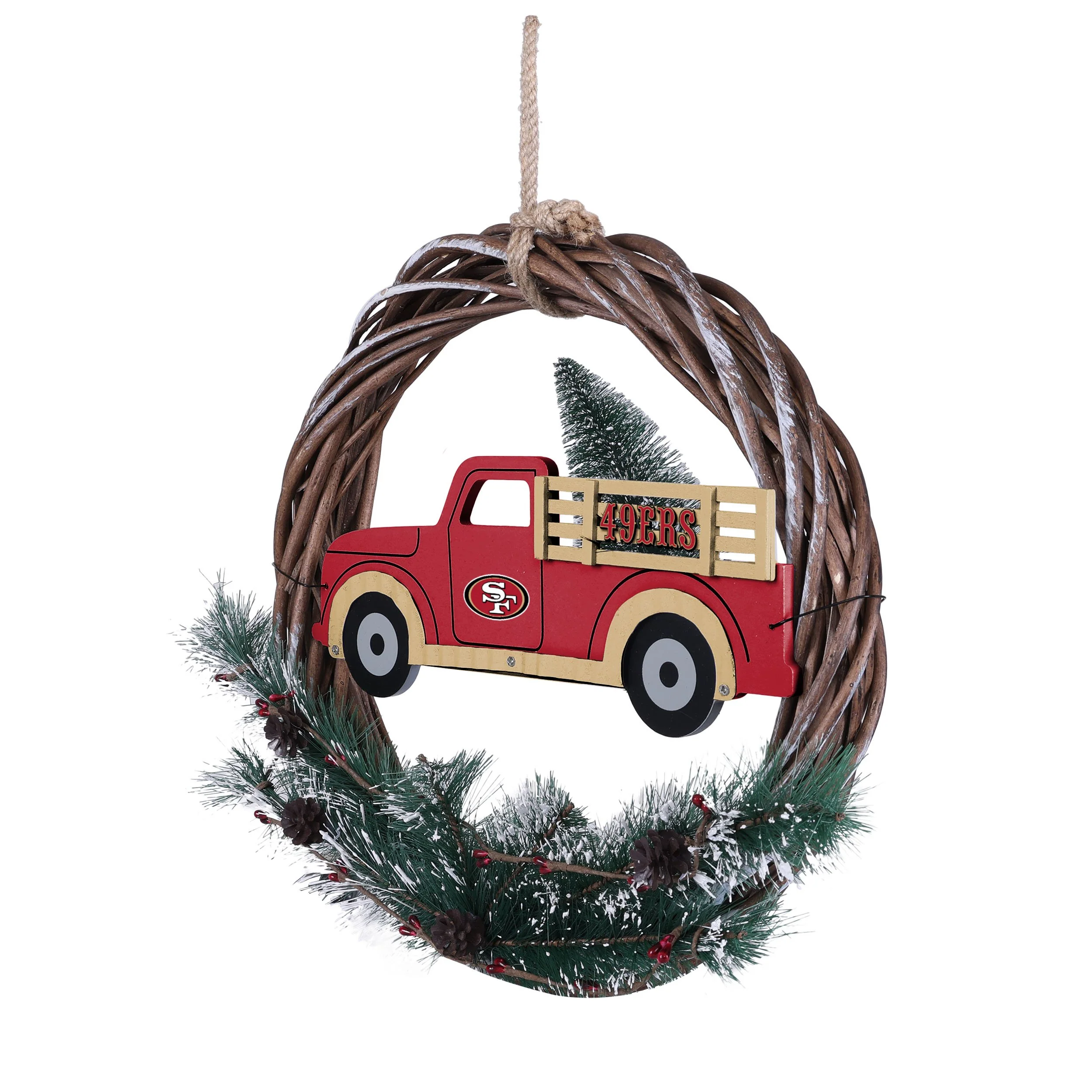 San Francisco 49ers NFL Wreath With Truck - Image 3