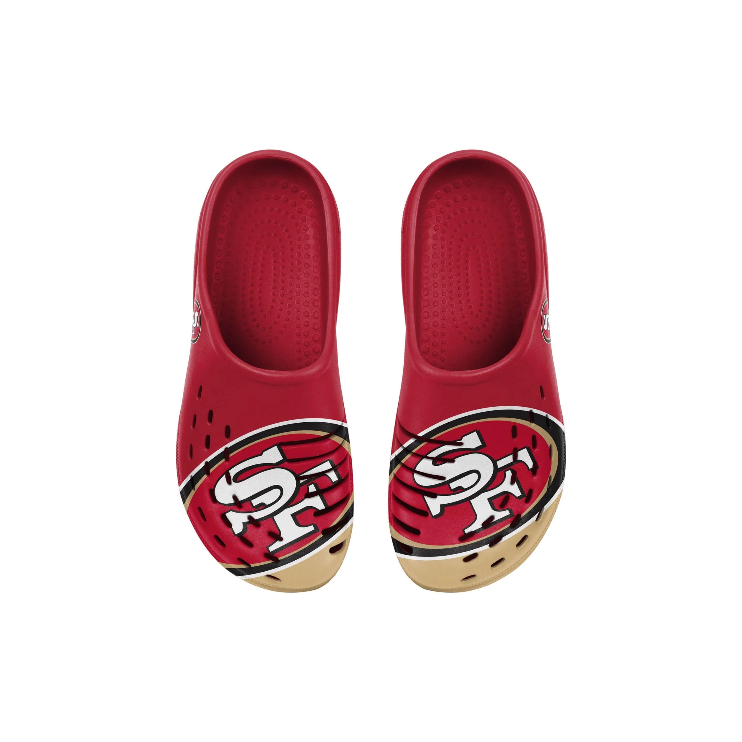 San Francisco 49ers NFL Youth Colorblock Big Logo Clog - Image 2