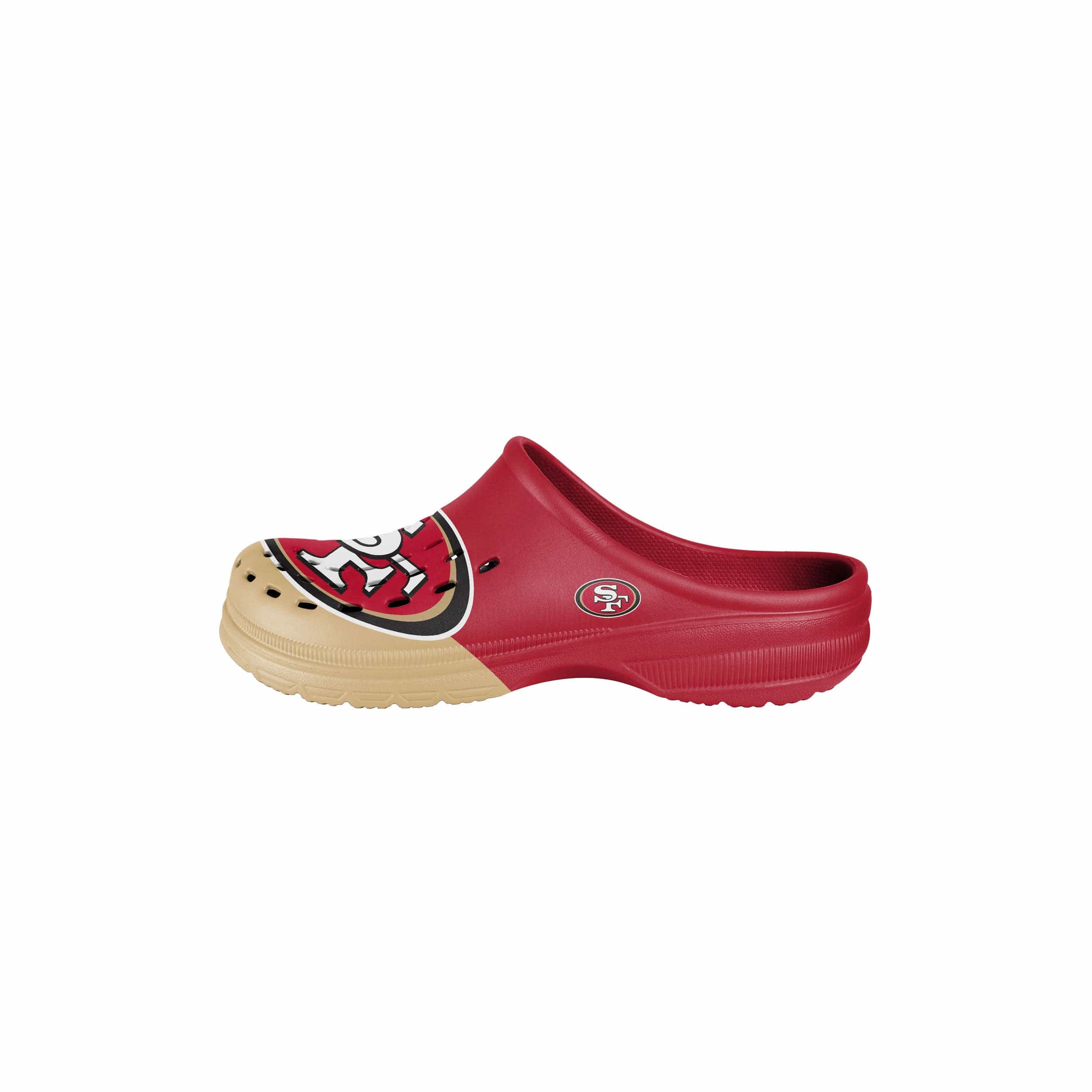 San Francisco 49ers NFL Youth Colorblock Big Logo Clog - Image 4