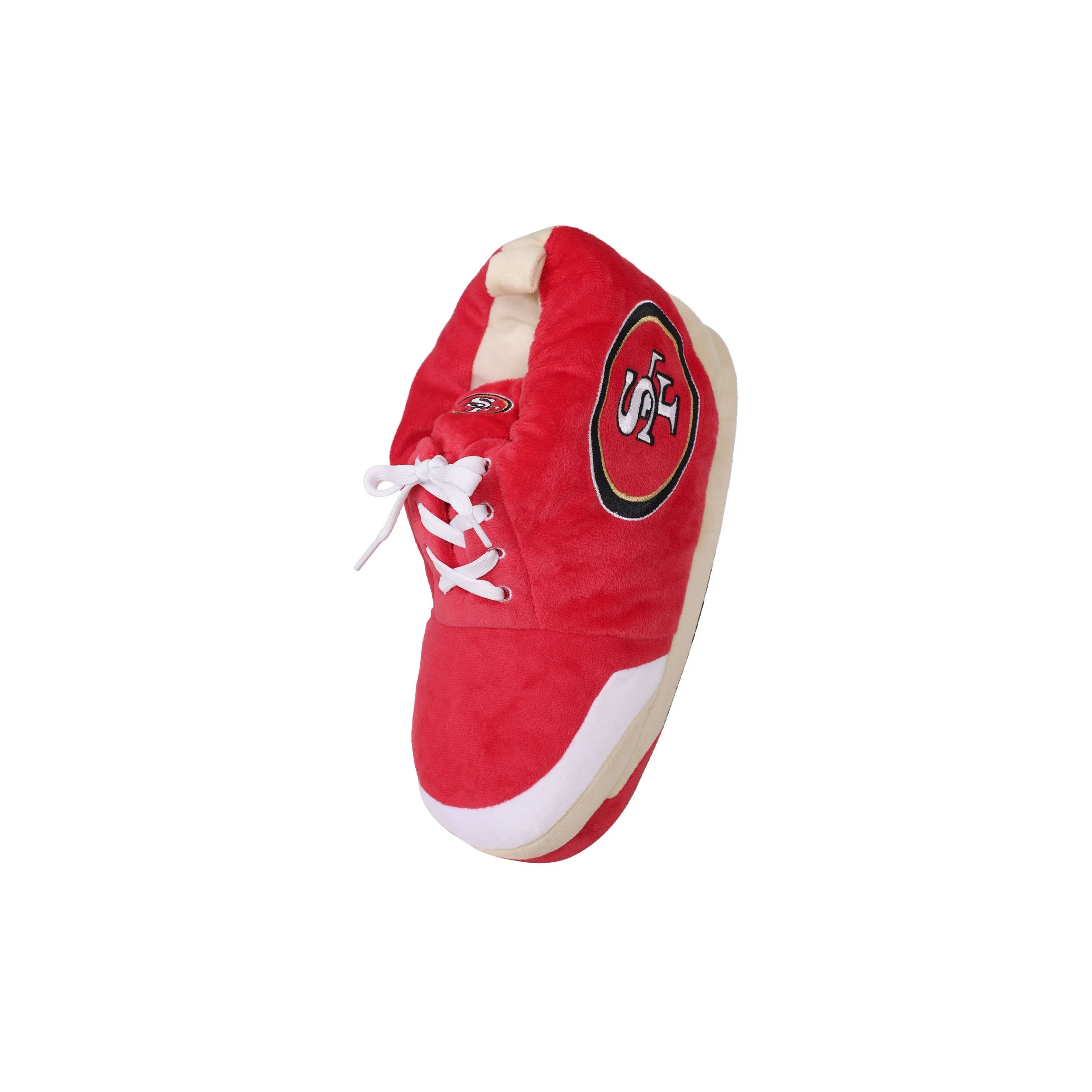 San Francisco 49ers NFL Youth Plush Sneaker Slippers - Image 3