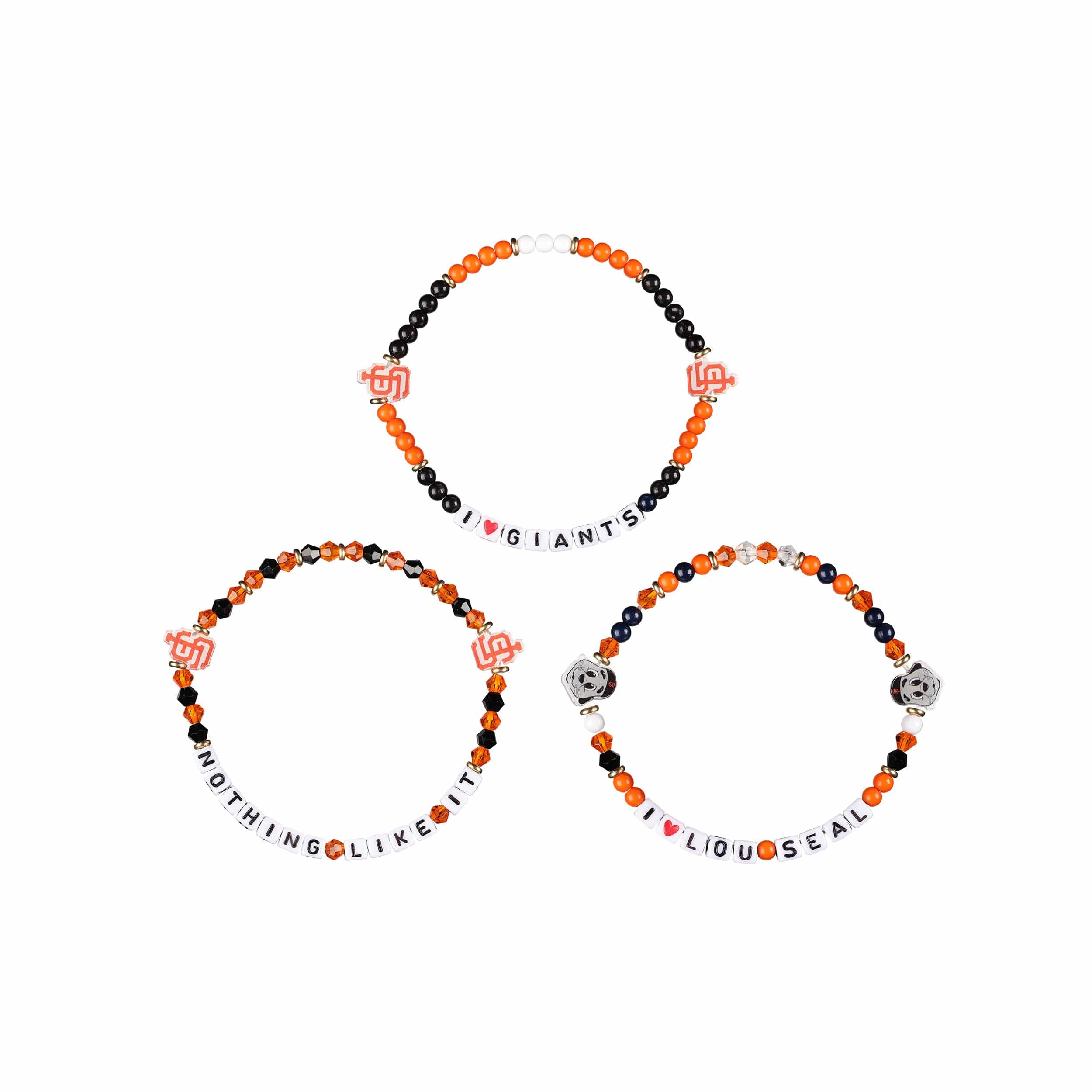 San Francisco Giants MLB 3 Pack Friendship Bracelet - Image 3