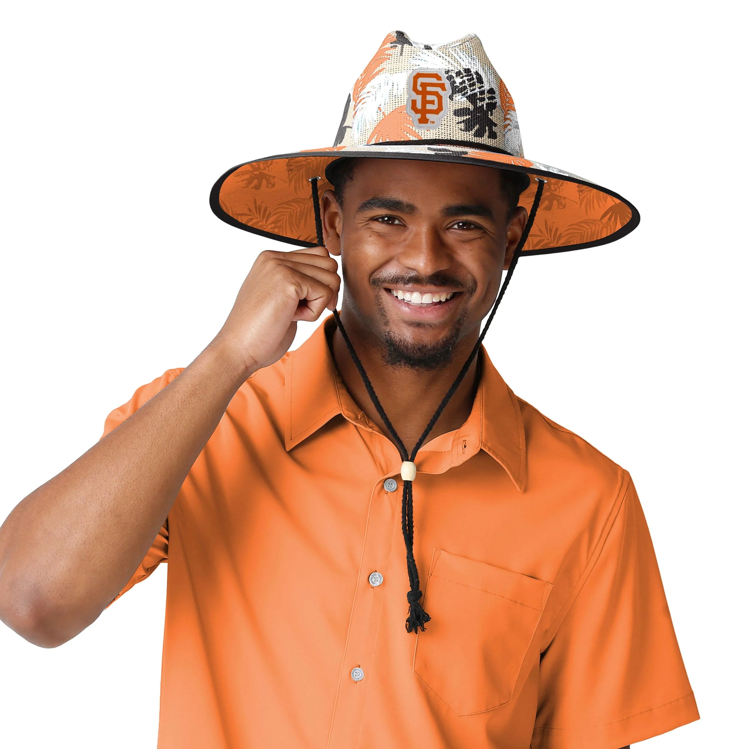 San Francisco Giants MLB Floral Printed Straw Hat - Image 2